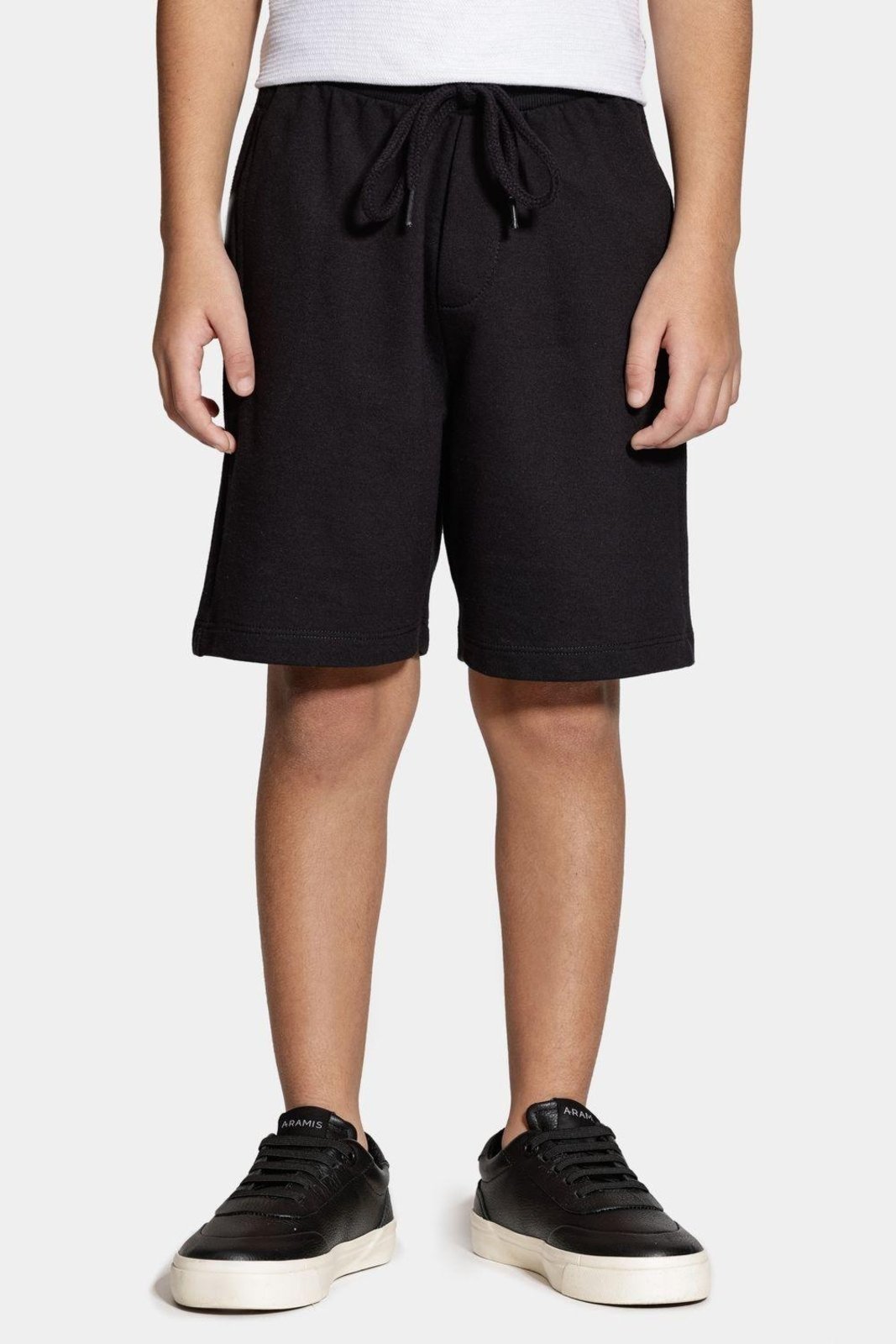 Vista 2 Infantil - Bermuda Aramis Infanti lMoletom Reta preto Aramis preto