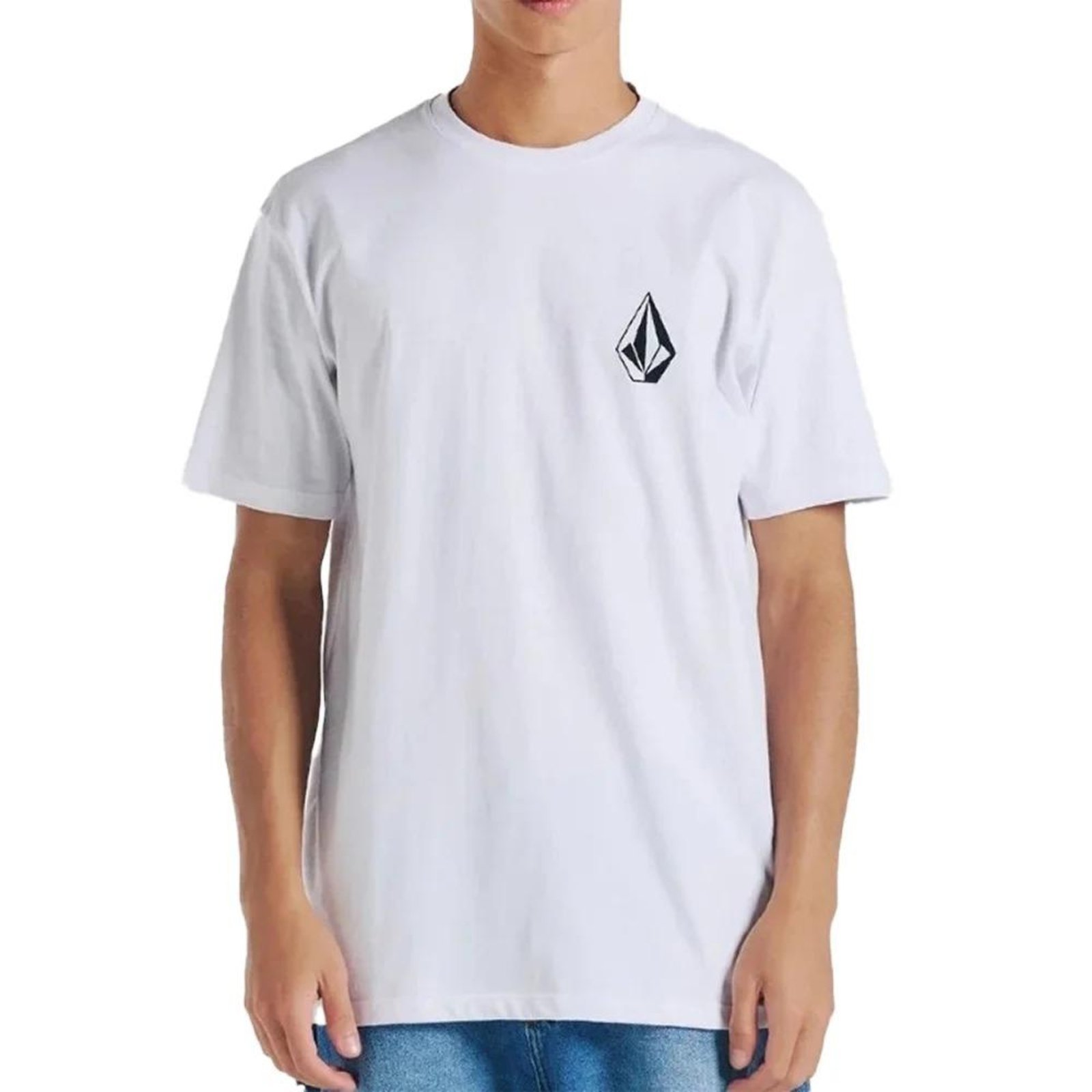 Camiseta Volcom Iconic SM26 Masculina Branco