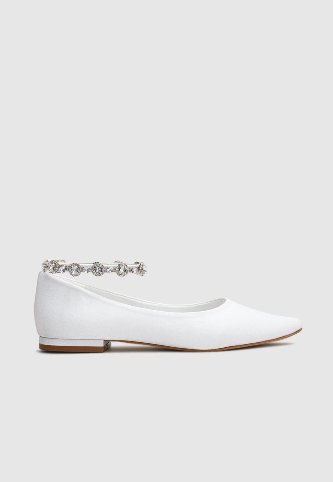 Sapatilha Noiva Com Pedrarias CBK Velvet Branco