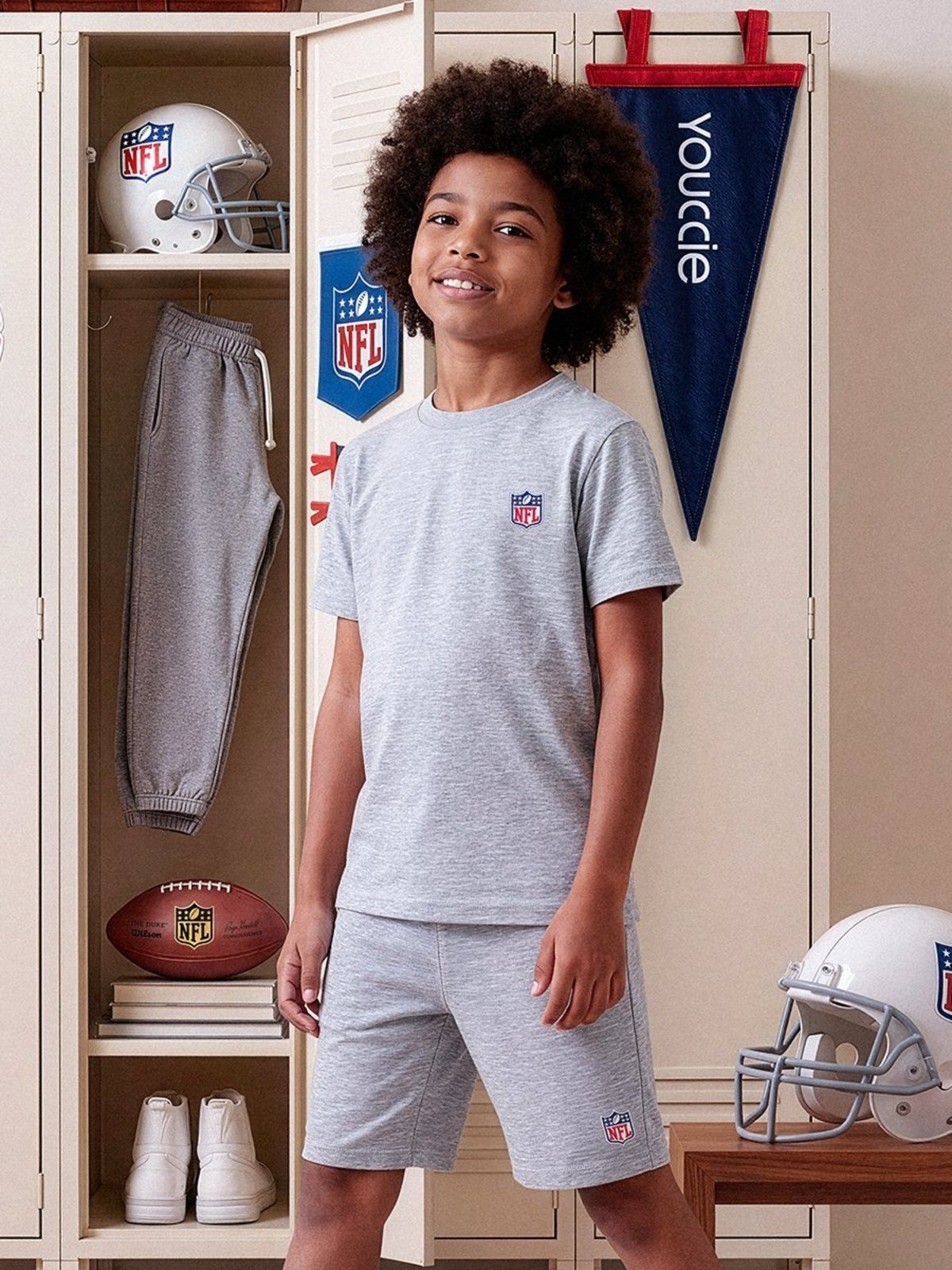 Infantil - Camiseta da NFL com Patch Mescla
