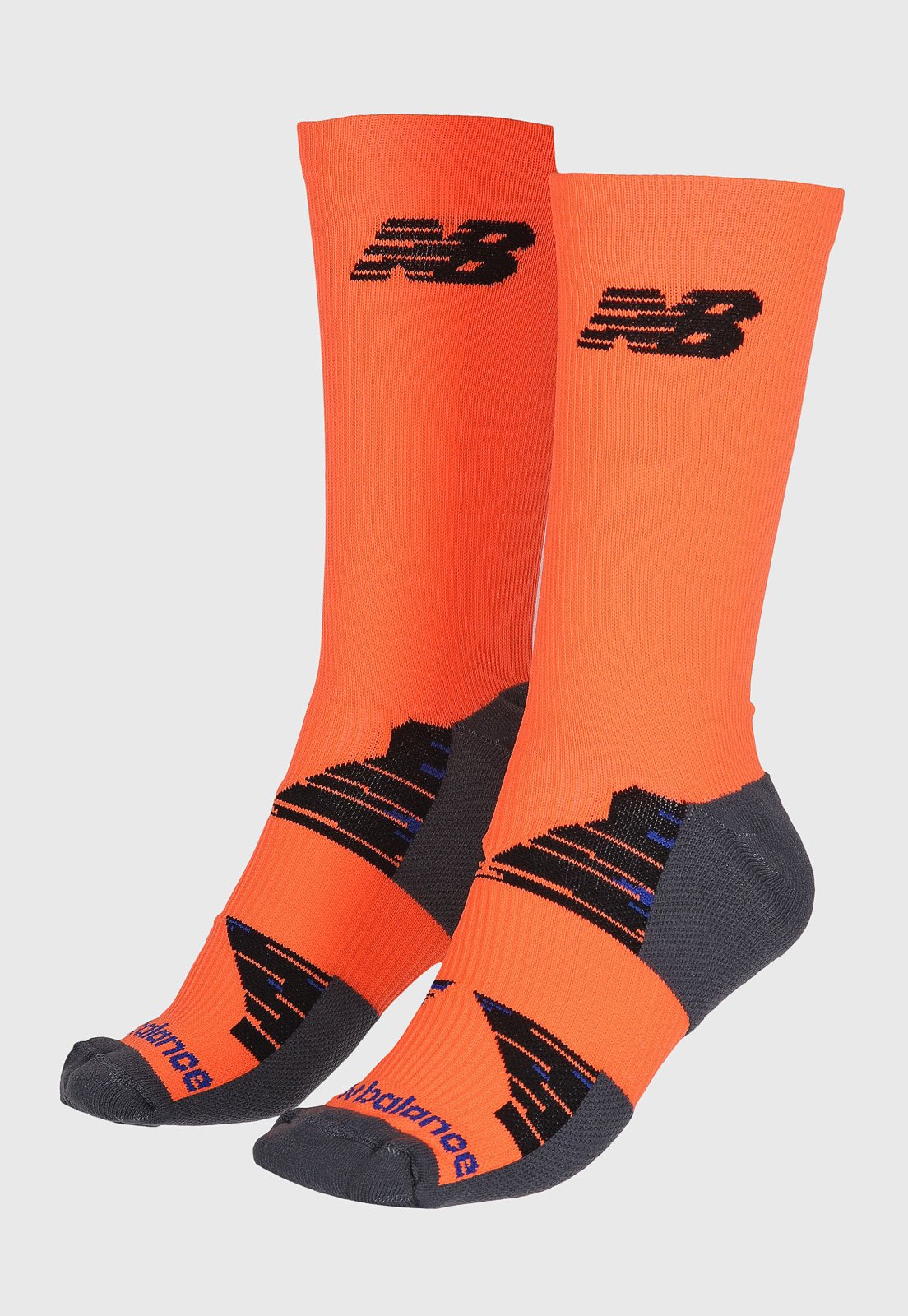 Meia Unissex New Balance Cano Alto Laranja
