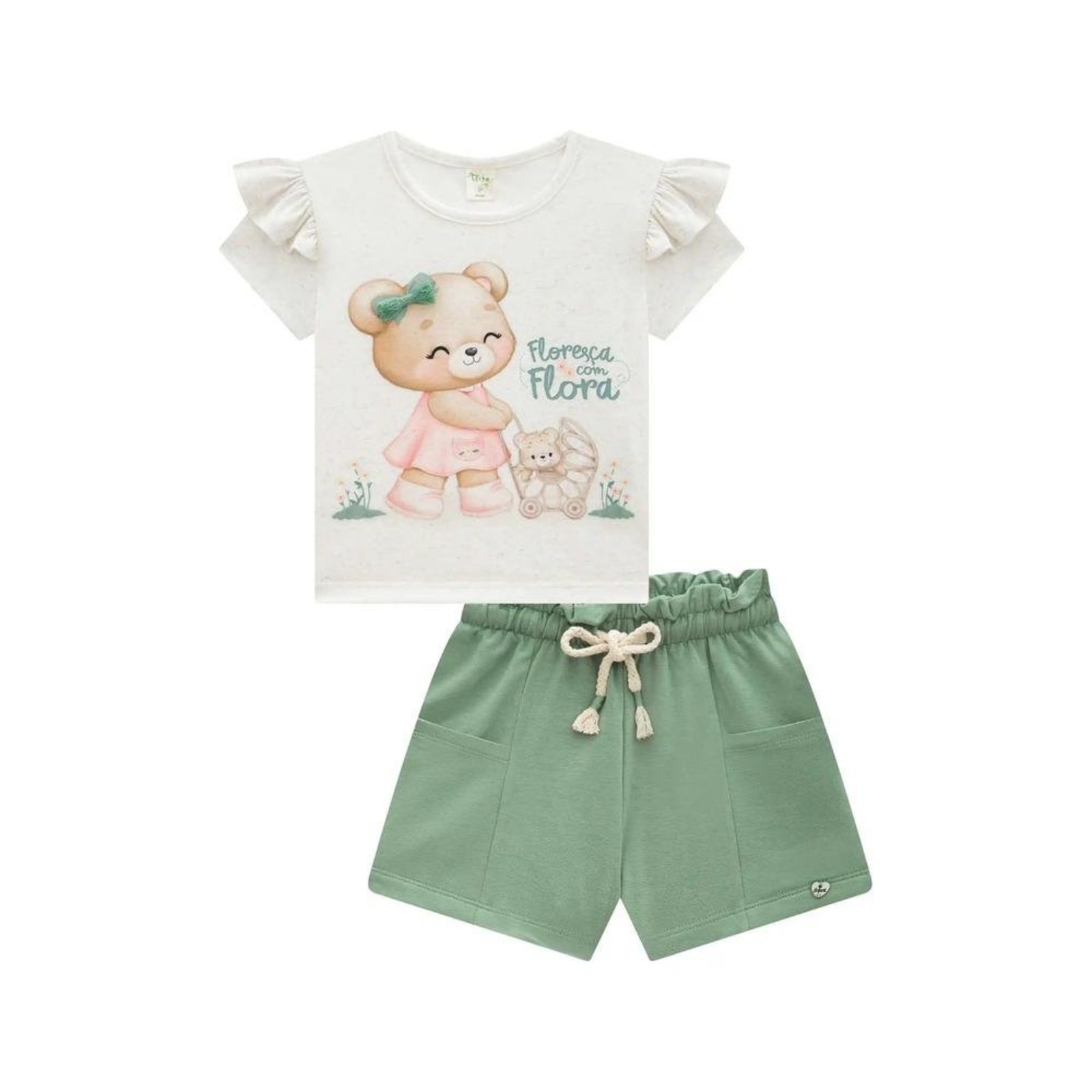 Infantil - Conjunto Menina Estampado Infanti 1 Unico