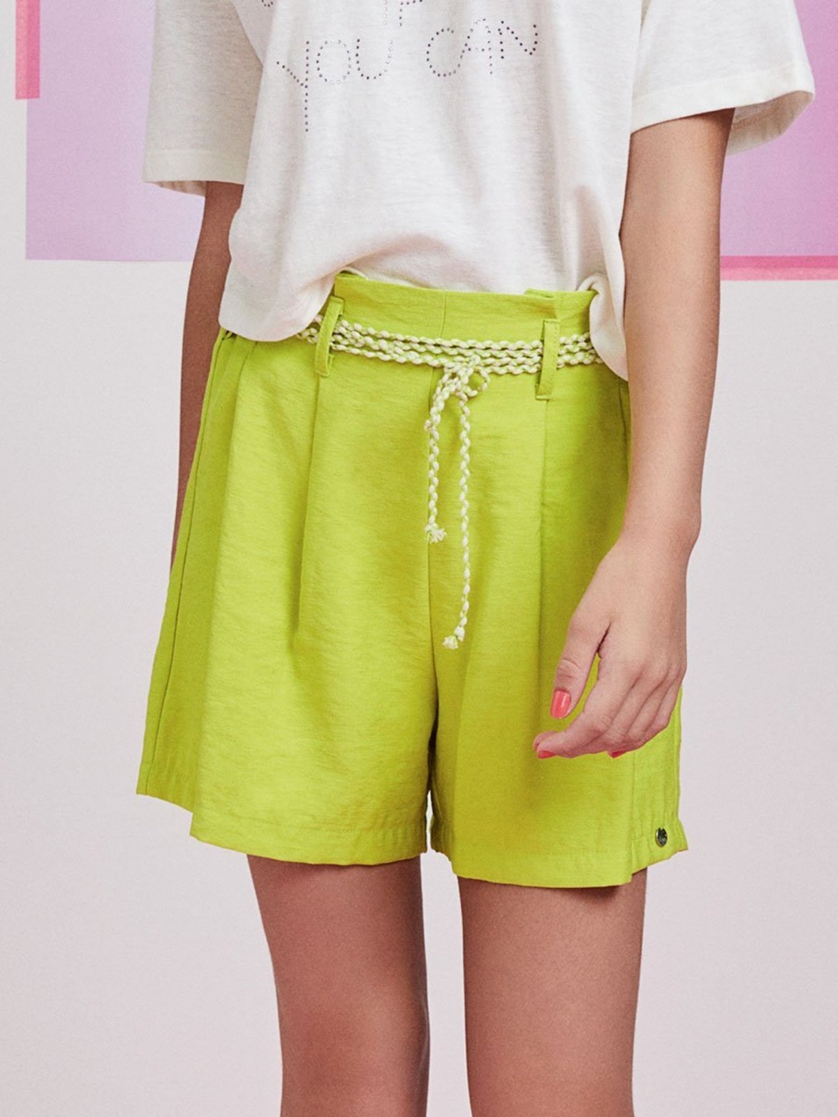 Short Lima com Pregas