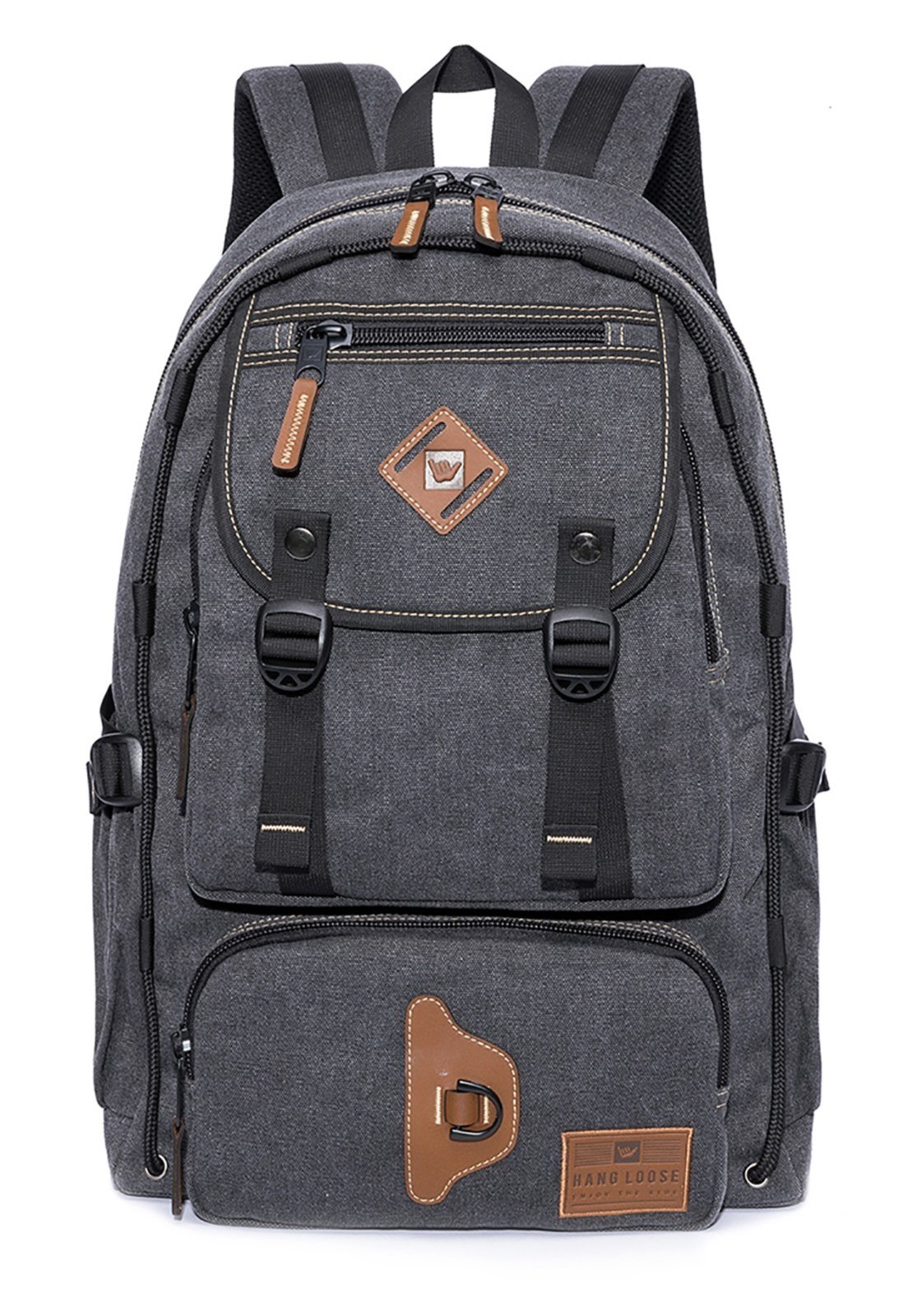 Mochila Grande Hang Loose Casual Espaçosa Trabalho Reforçada Faculdade Notebook