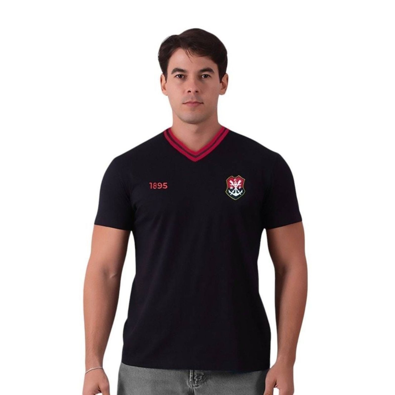 Camisa Braziline Flamengo Ship Masculina - Preto - braziline