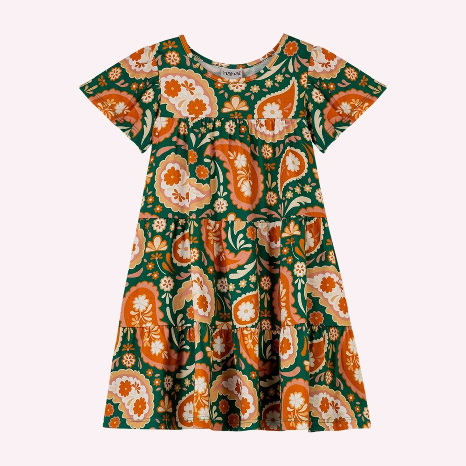 Infantil - Vestido Menina em Algodão Nanai