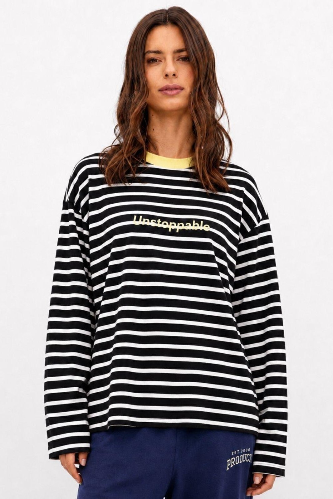 Blusa Listrada Com Estampa Frontal Ritmi Studio — foto 2