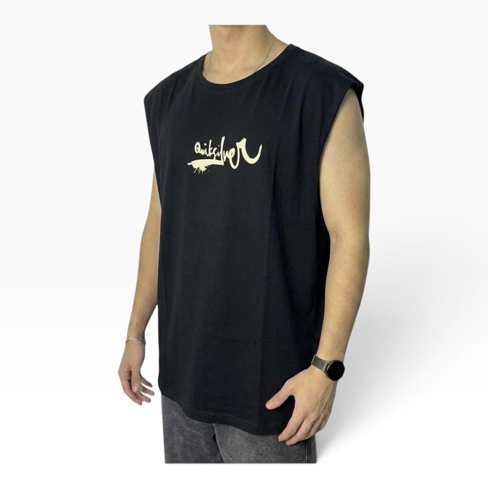 Regata Impaired Logo Dna Preto- Quiksilver - Preto
