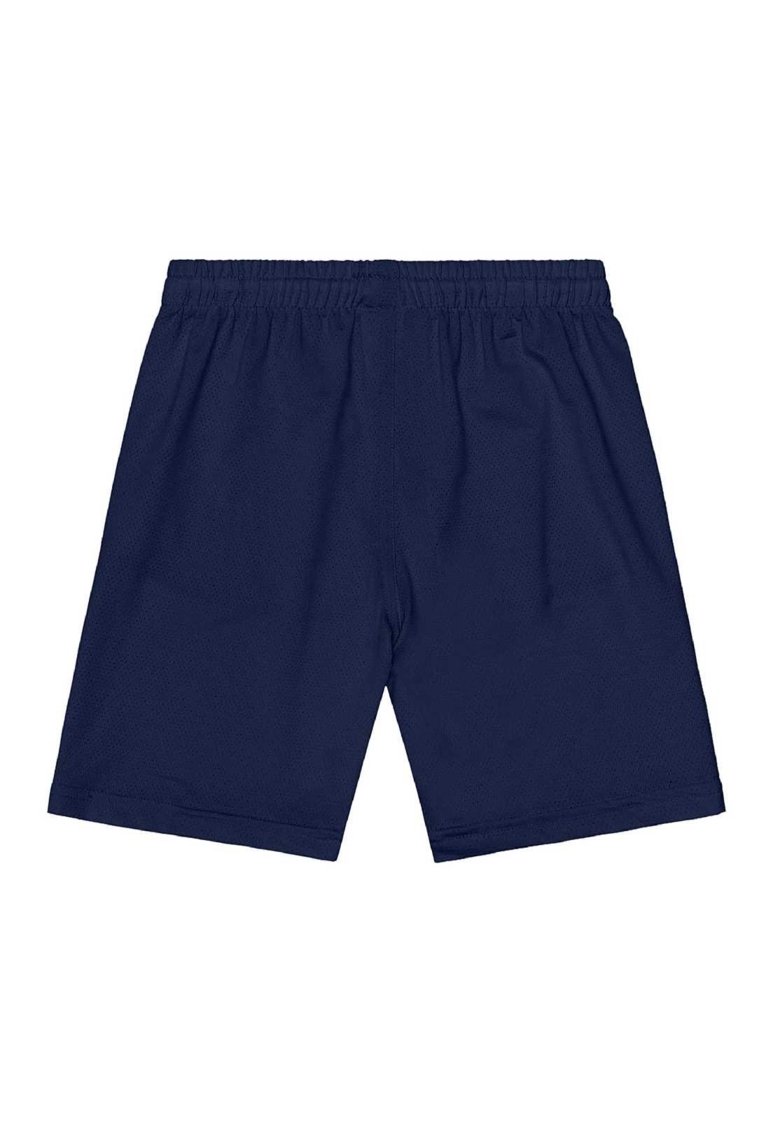 Vista 3 Infantil - Bermuda em Malha Dry Fit Quimby azul Quimby azul