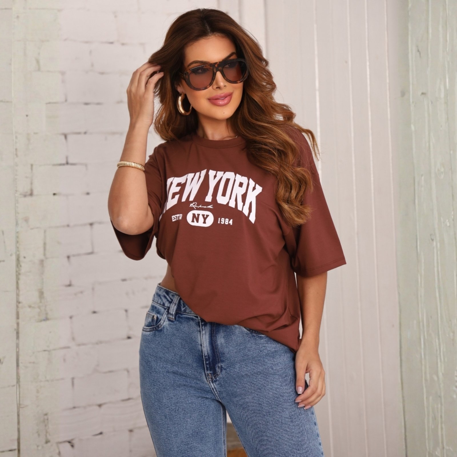 Camiseta Estampada Oversized Feminino Revanche Cirenaica