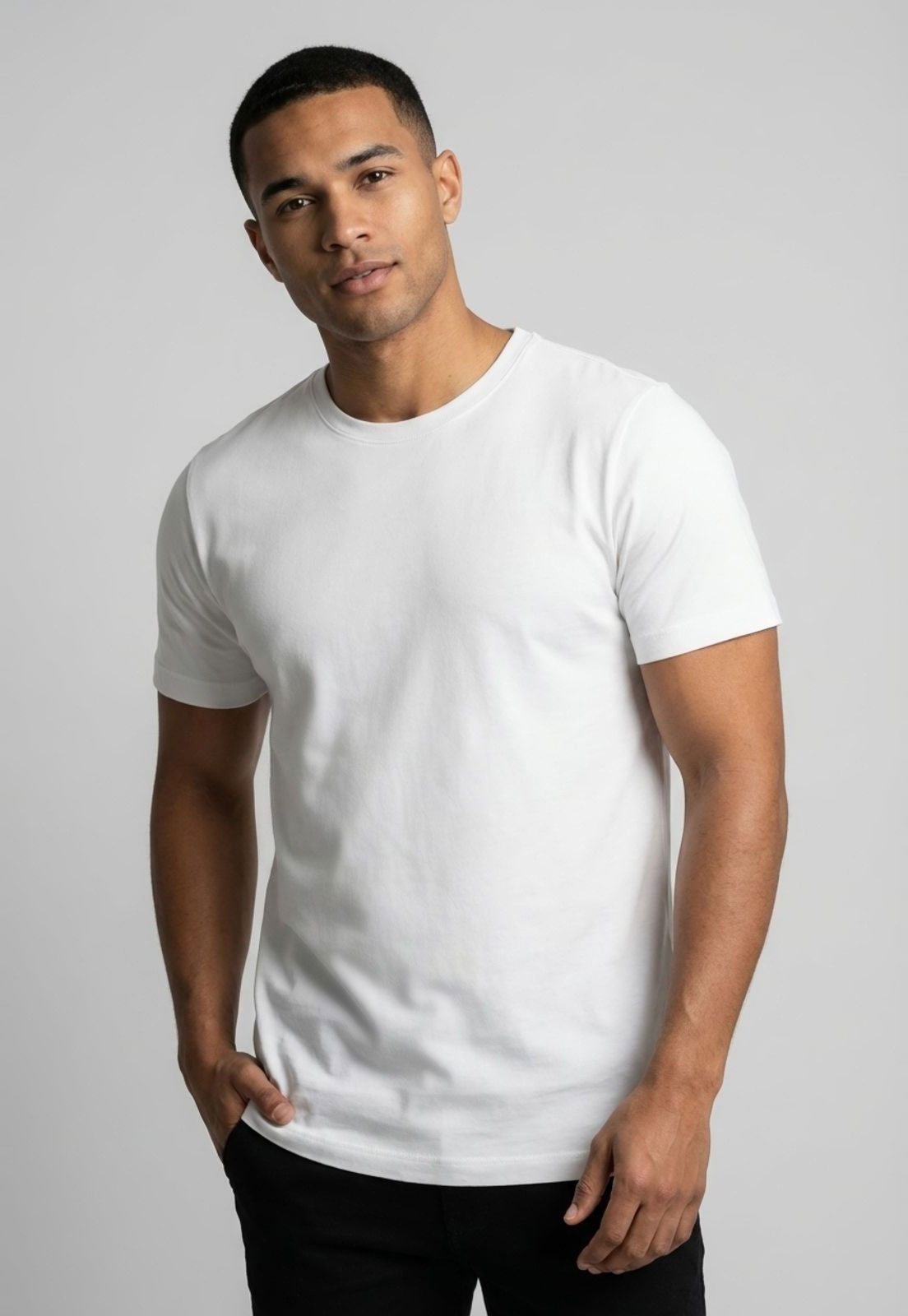 Camiseta Masculina Forum Gola Careca Branca