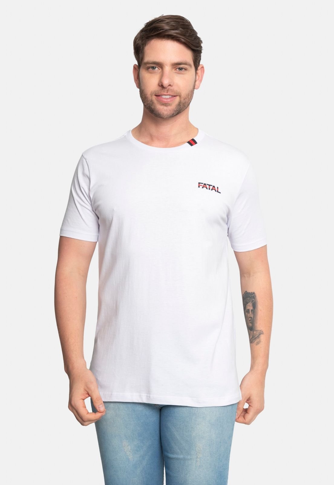 Camiseta Fatal Estampada Branca