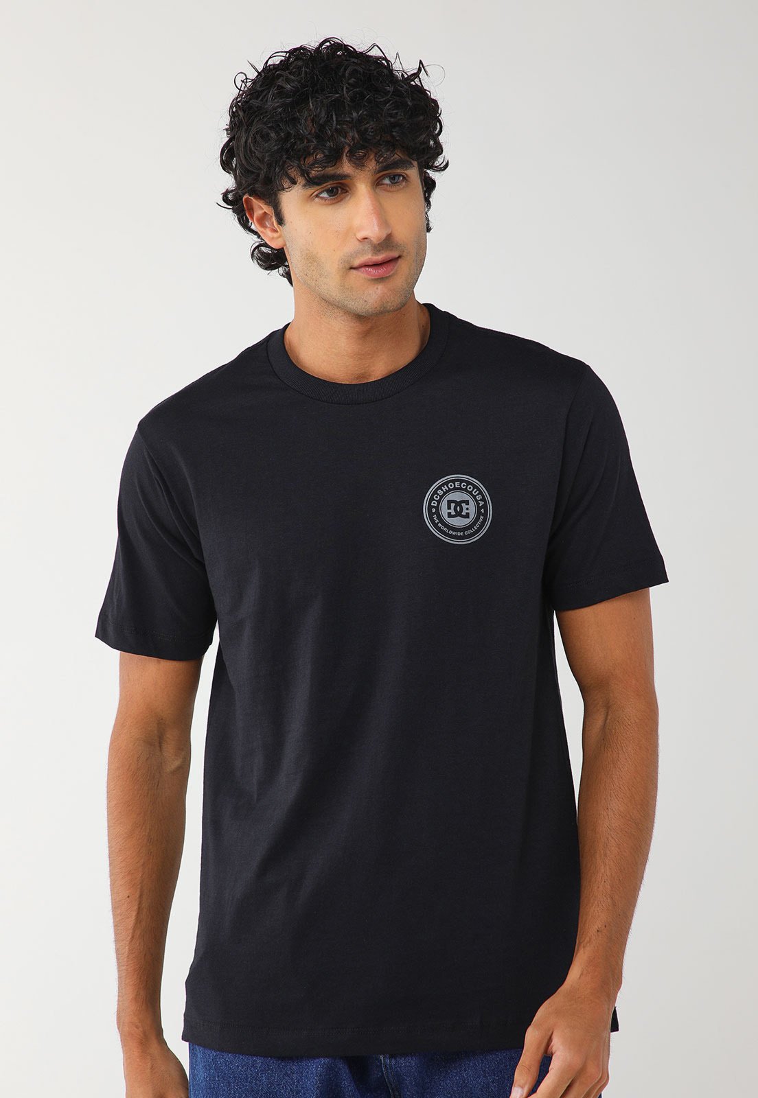 Camiseta Masculina DC Shoes Minimal Circle Star Preta