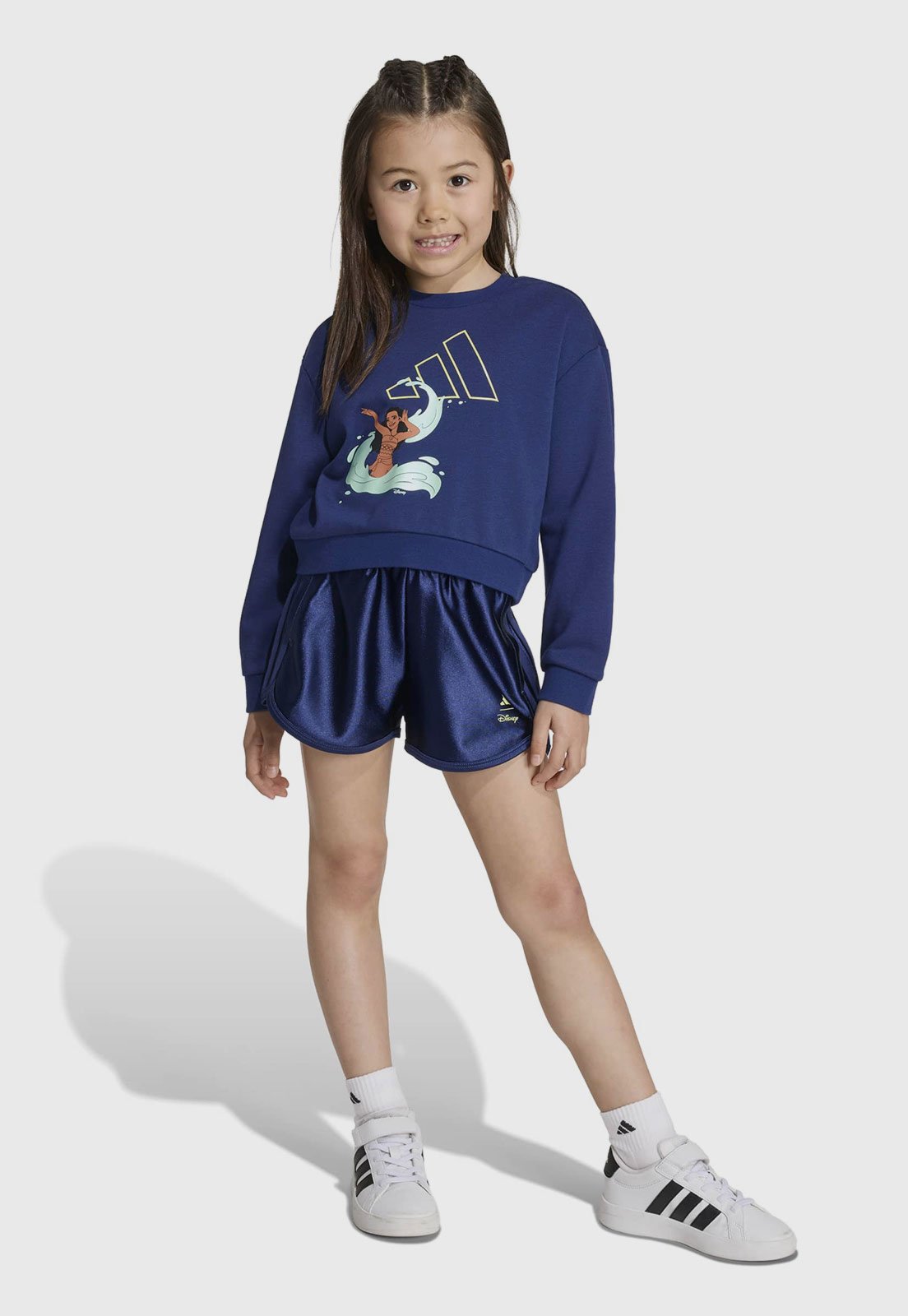 Infantil - Conjunto adidas Sportswear Disney Moana Azul Marinho