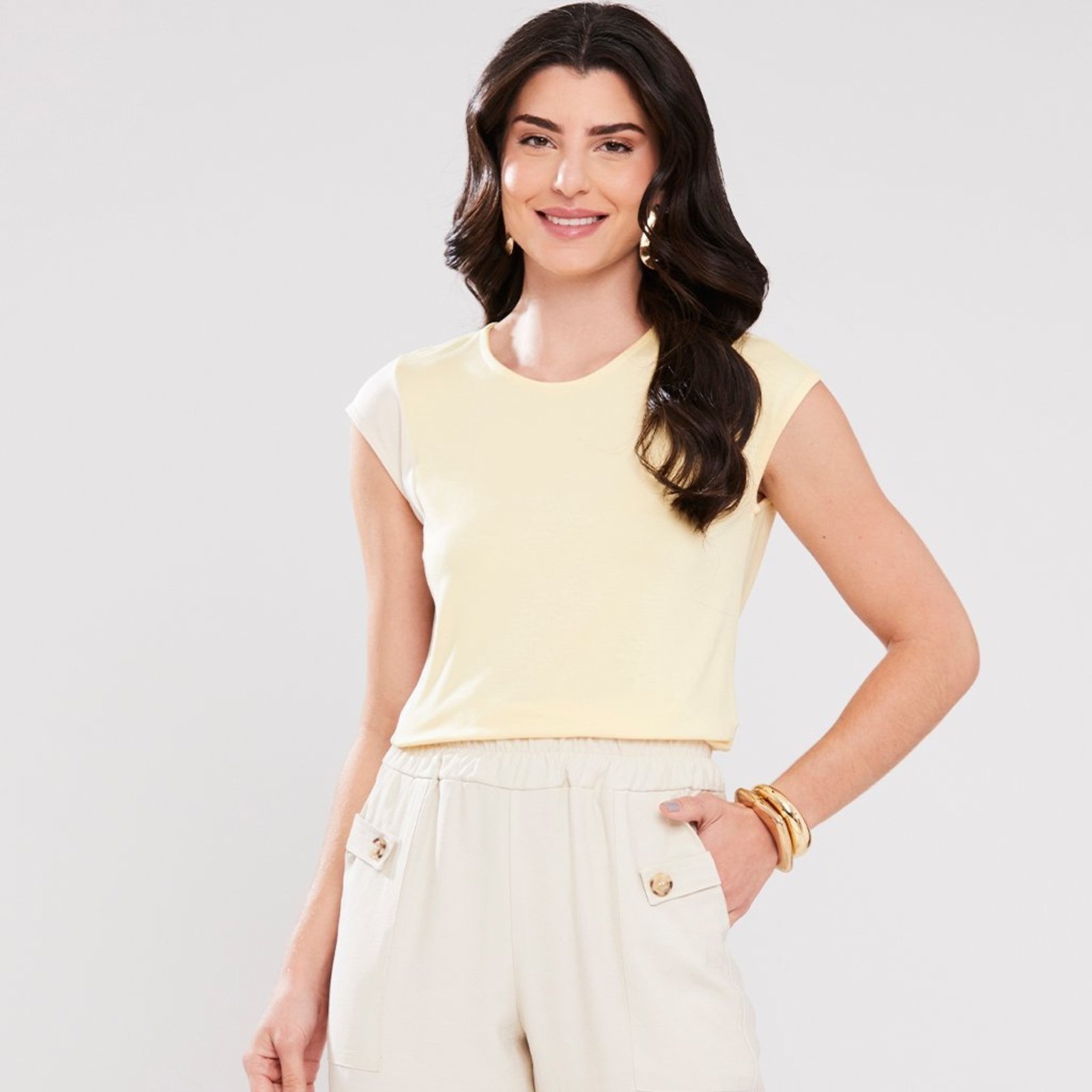 Blusa Karina – Regata bicolor -1963