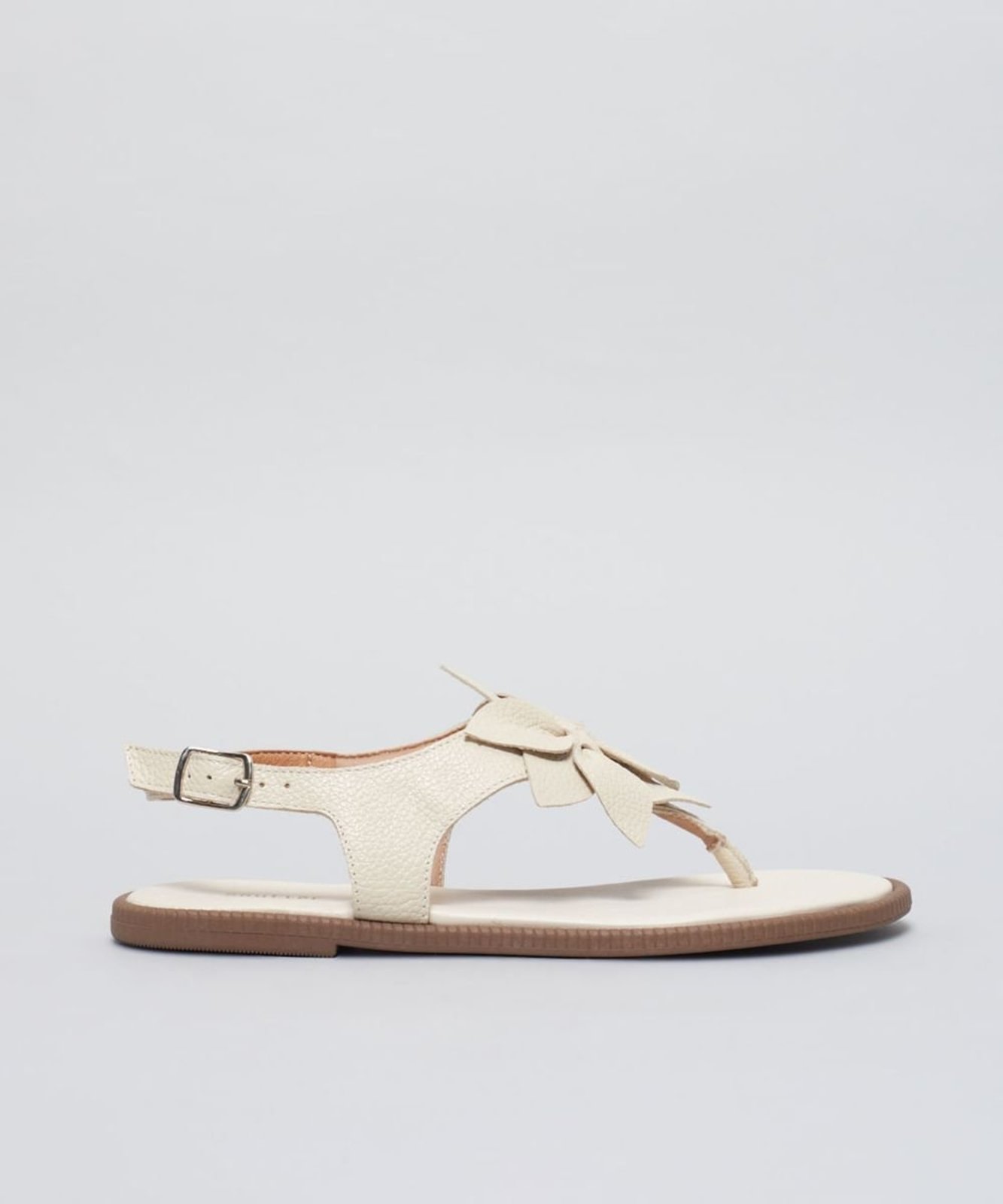 Rasteira Couro Botanica - Offwhite 40 - offwhite