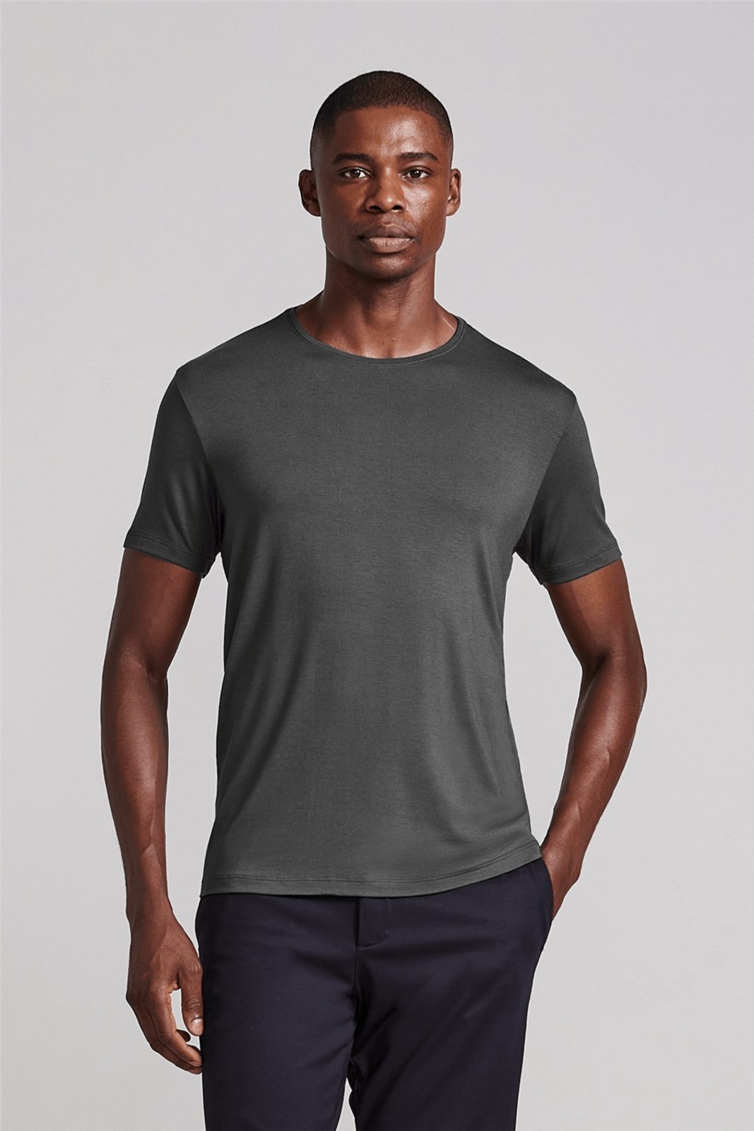 HIGHSTIL Camiseta Tecnocomfy Slim Fit - Cinza Chumbo