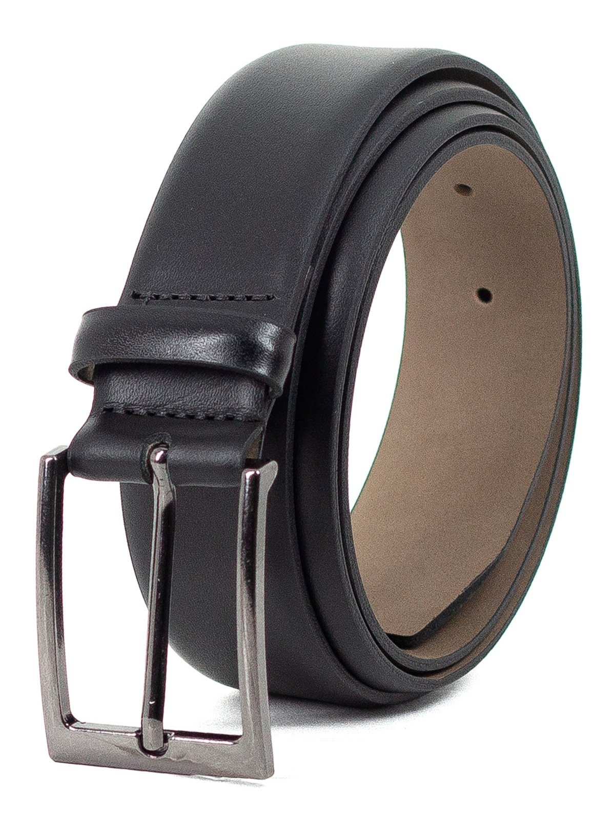 Cinto Masculino Fasolo Social Couro Liso Venez Confortável Largo Preto