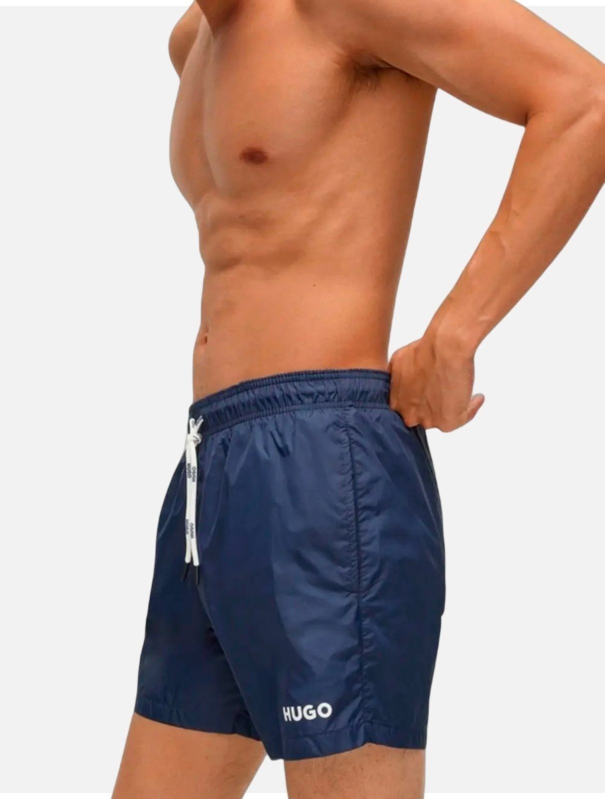 Kit Praia Hugo Boss Short/Toalha/Bolsa Azul Marinho