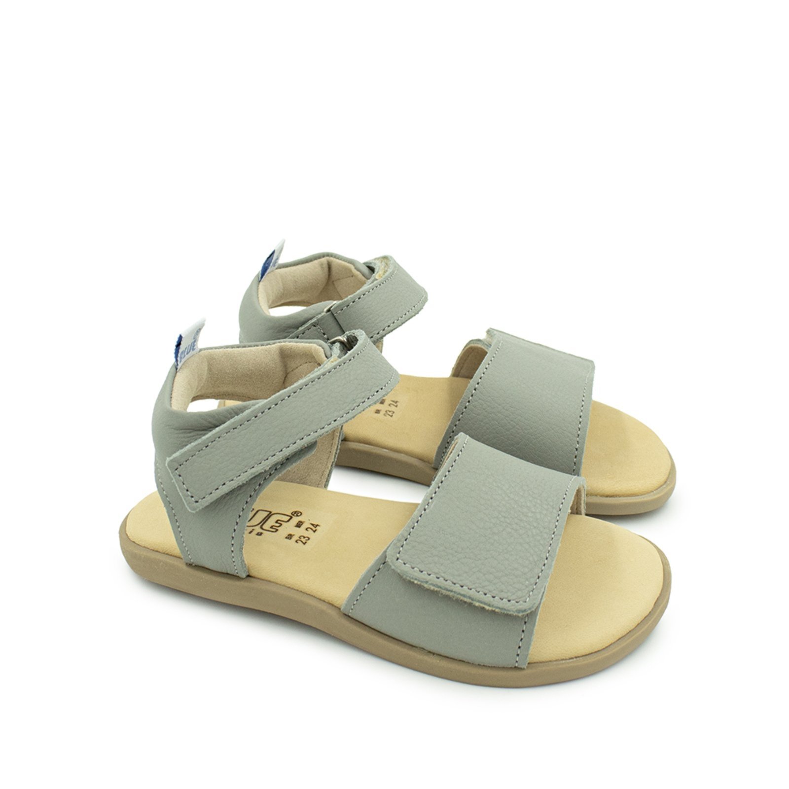 Vista 2 Infantil - Sandalia Menino Blue Luan Couro Concreto Blue Infantis cinza blue Blue Infantis cinza blue