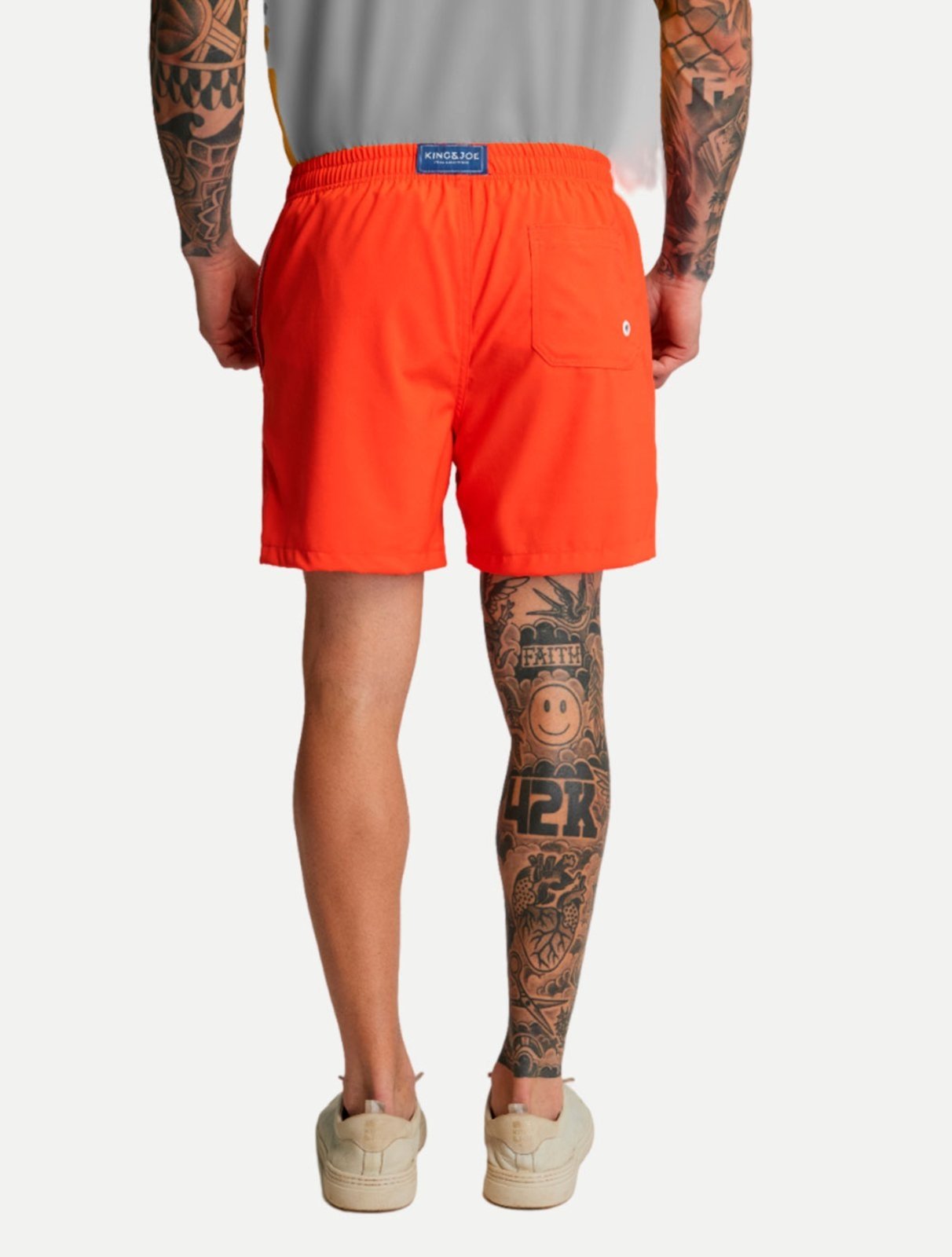 Short King & Joe Nylon Flex Colors SH00301 Laranja