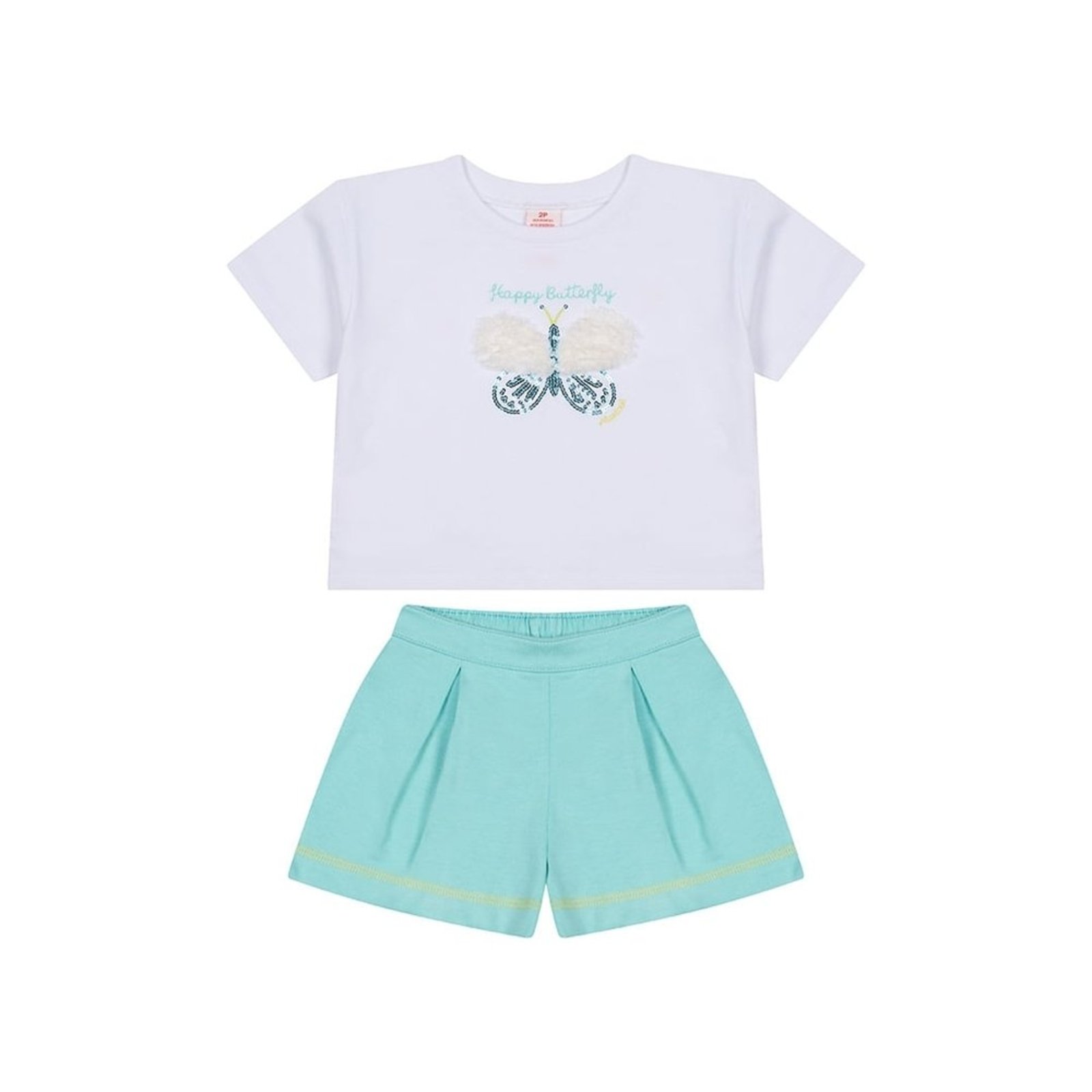 Infantil - Conjunto Borboleta Curto Menina Marisol