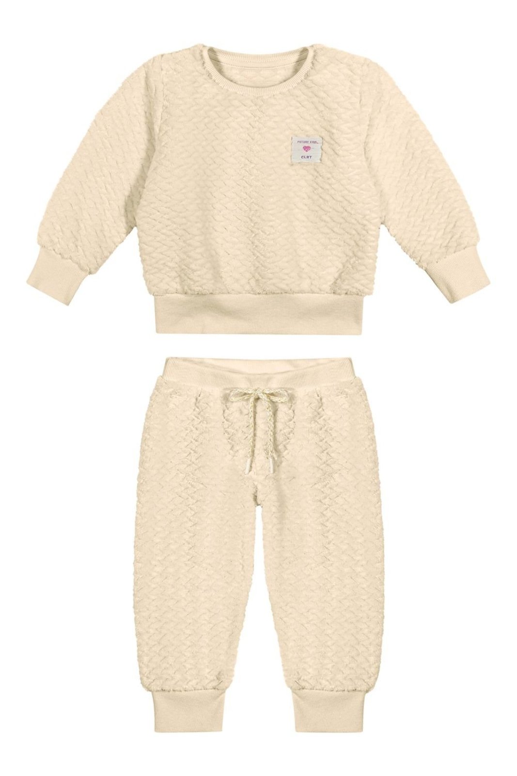 Infantil - Conjunto Longo Menina Peluciado Colorittá Bege