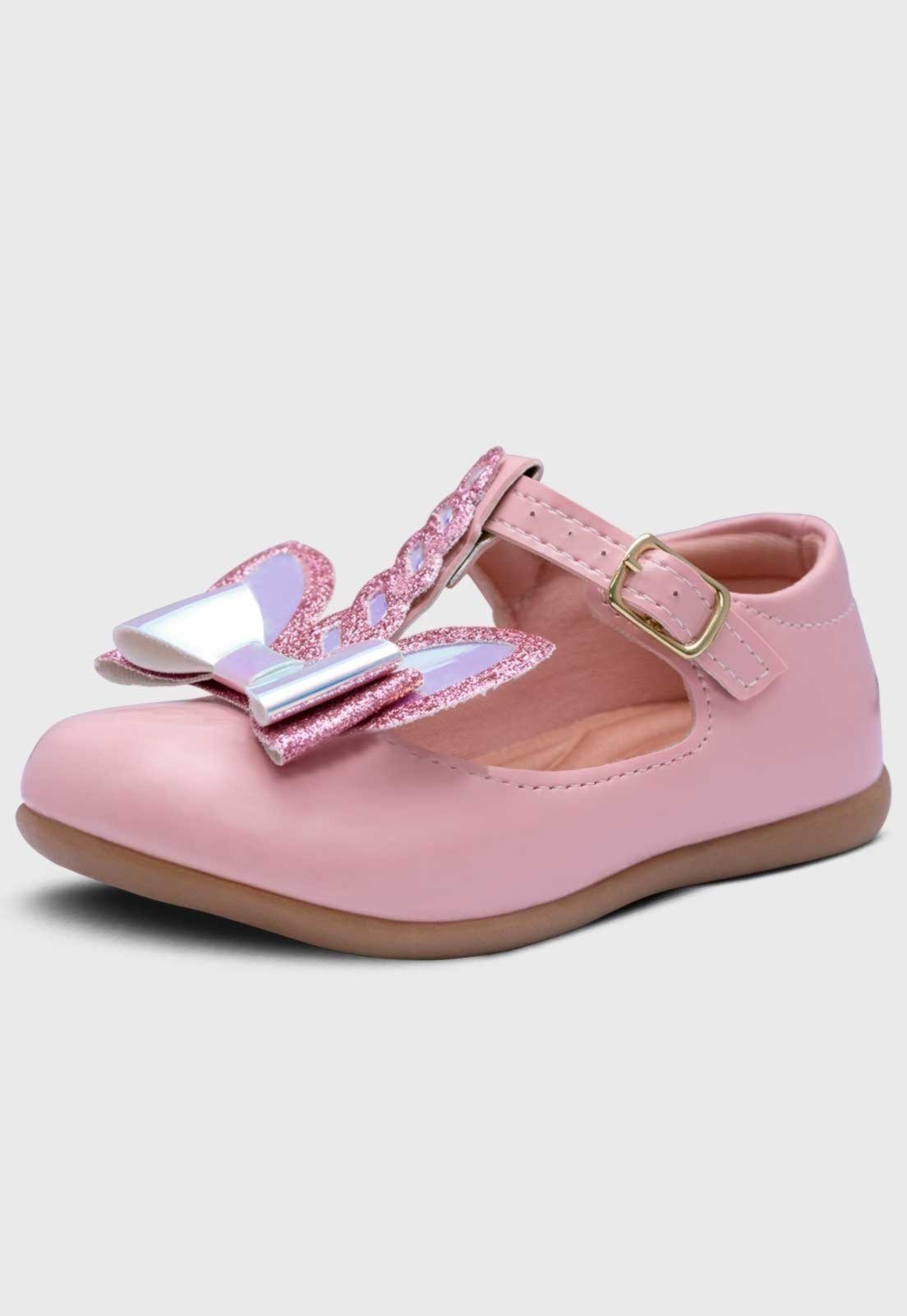 Infantil – Sapatilha Salomé Pópidi Menina Unicórnio Rosa