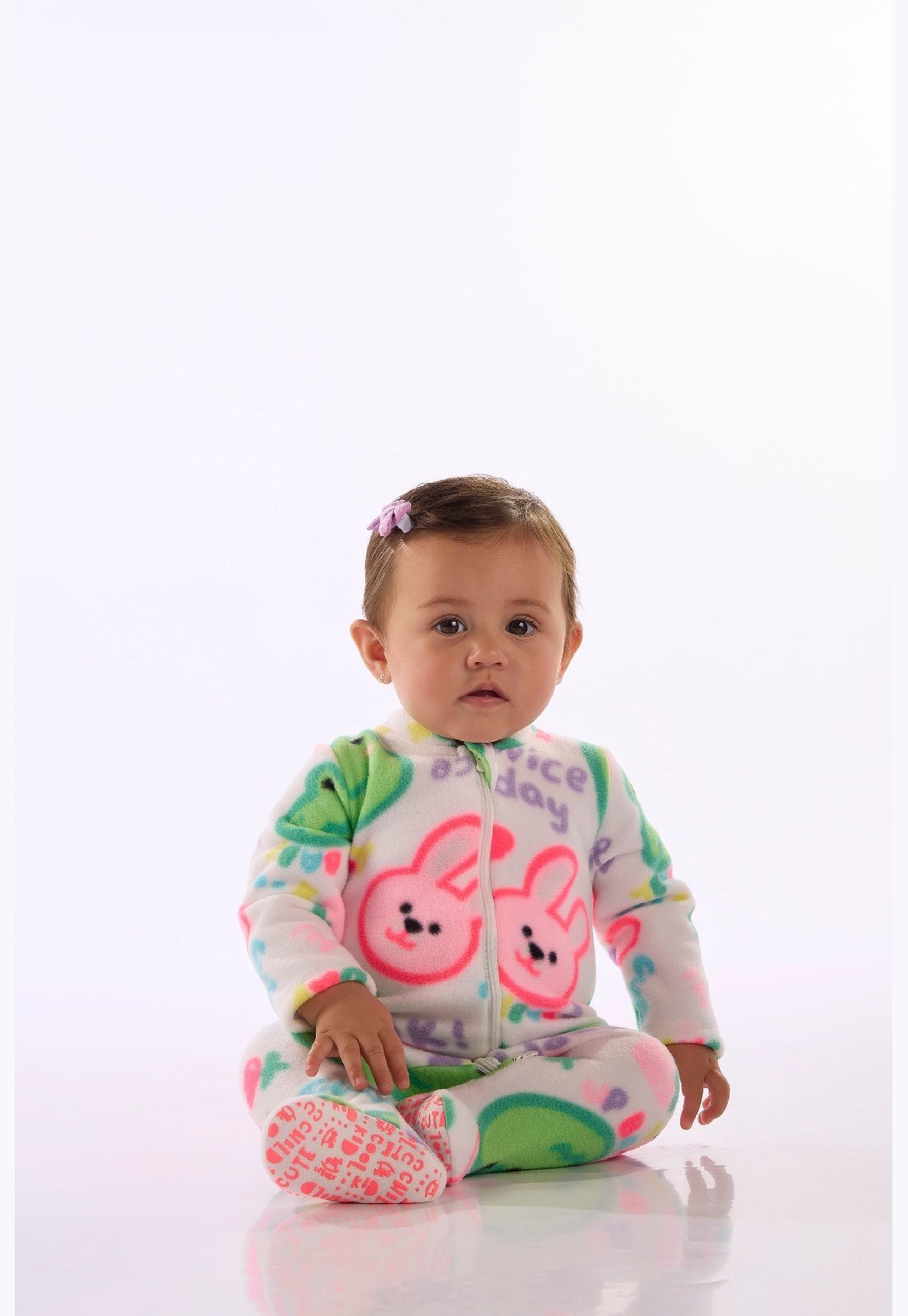 Infantil - Macacão Para Unissex Estampado Up Baby Branco