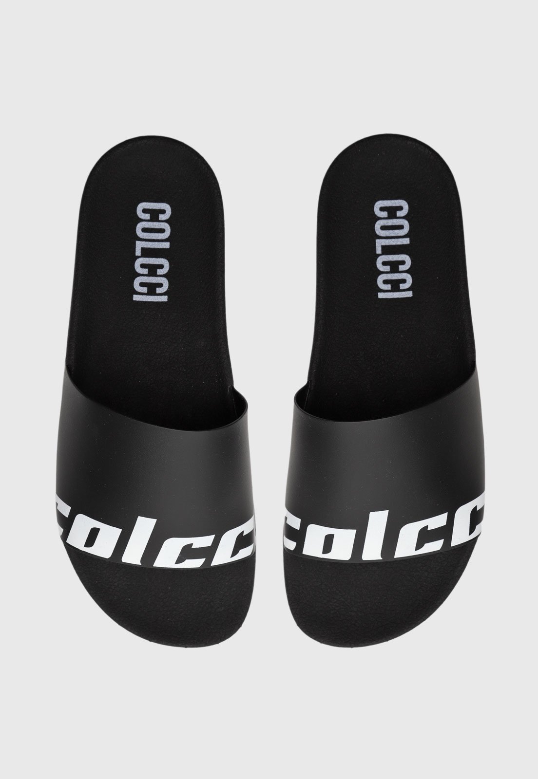 Chinelo Slide Colcci Logo Preto