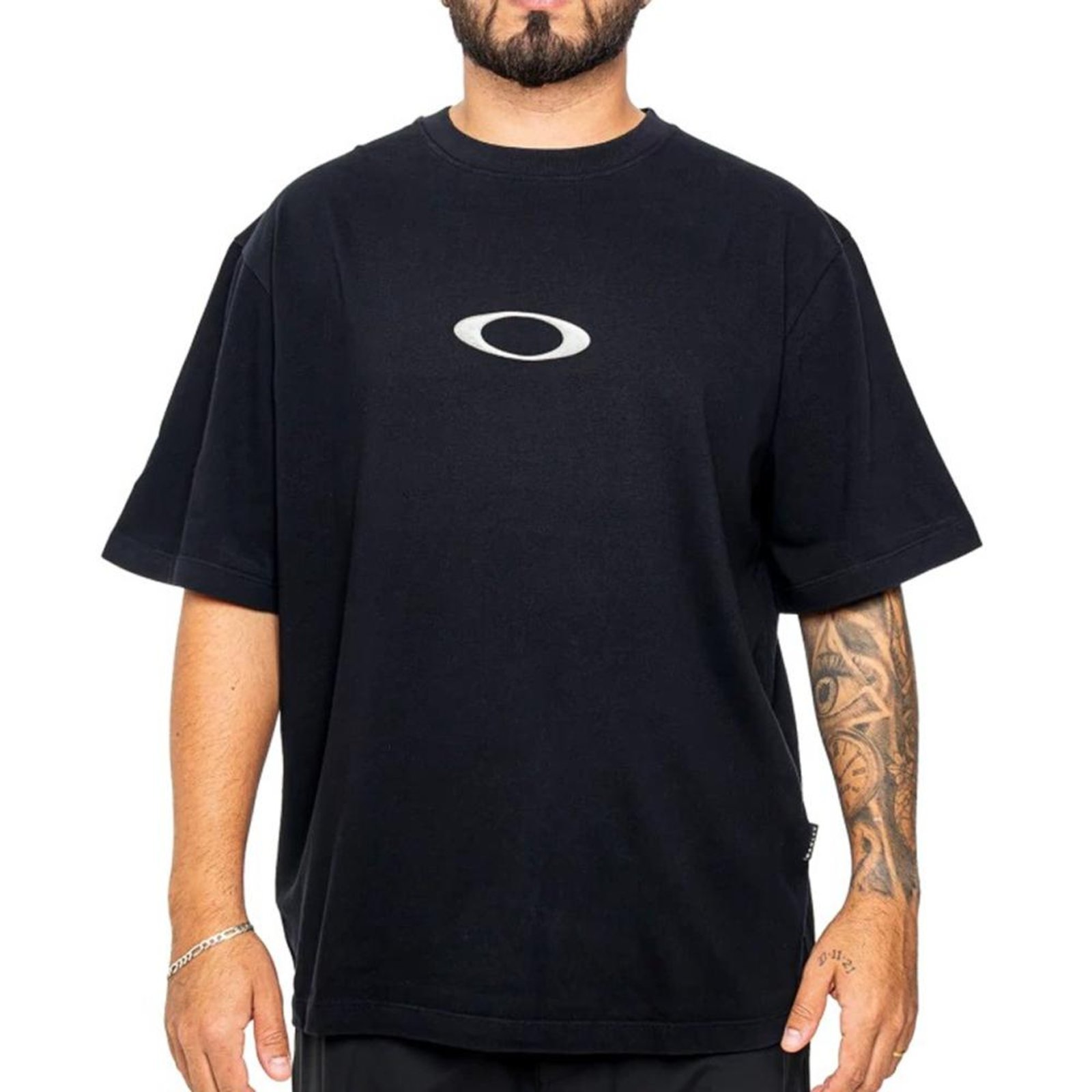 Camiseta Oakley Heritage Ellipse Metal SM26 Blackout