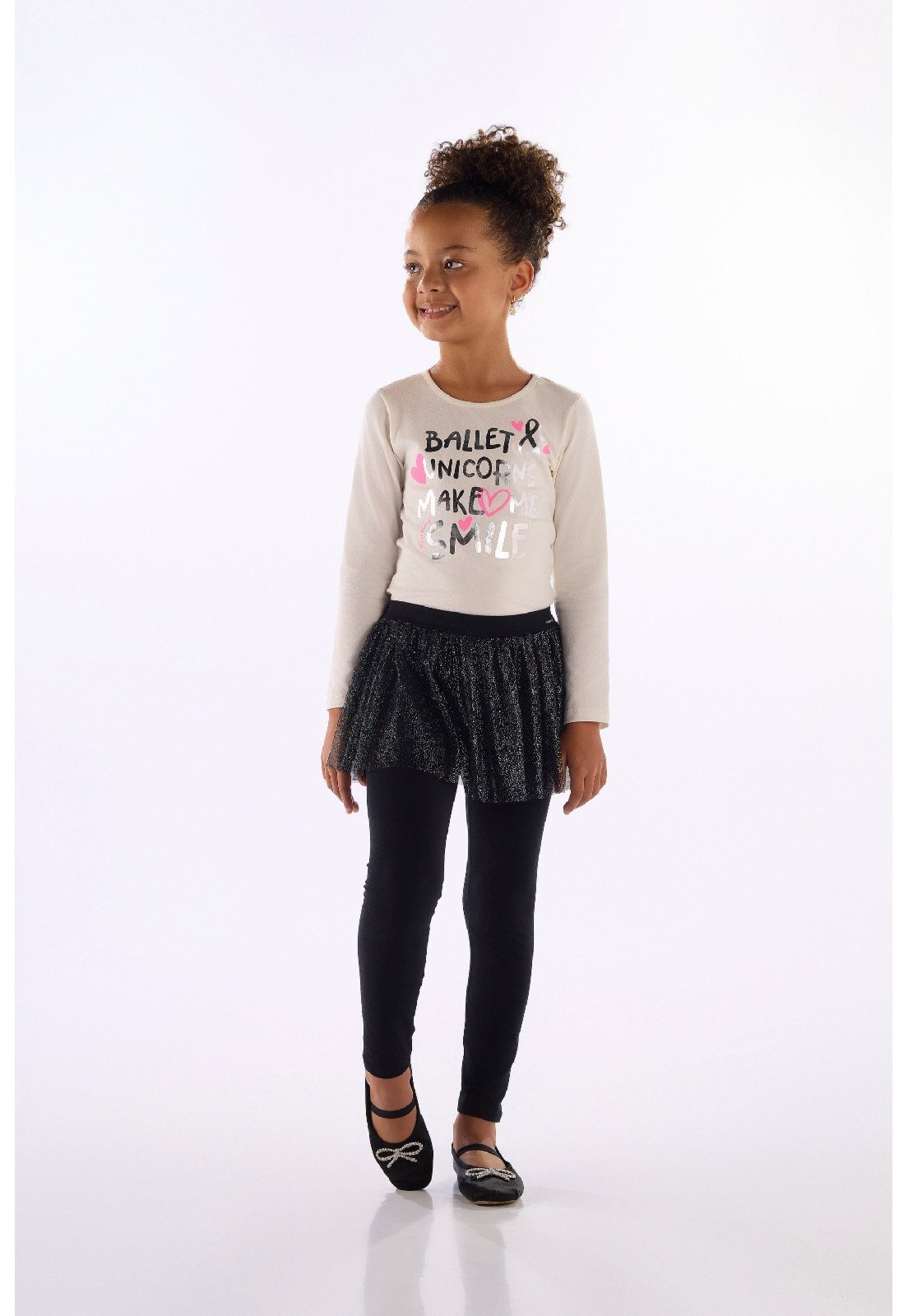 Infantil - Blusa Cotton Estampado Quimby Branco