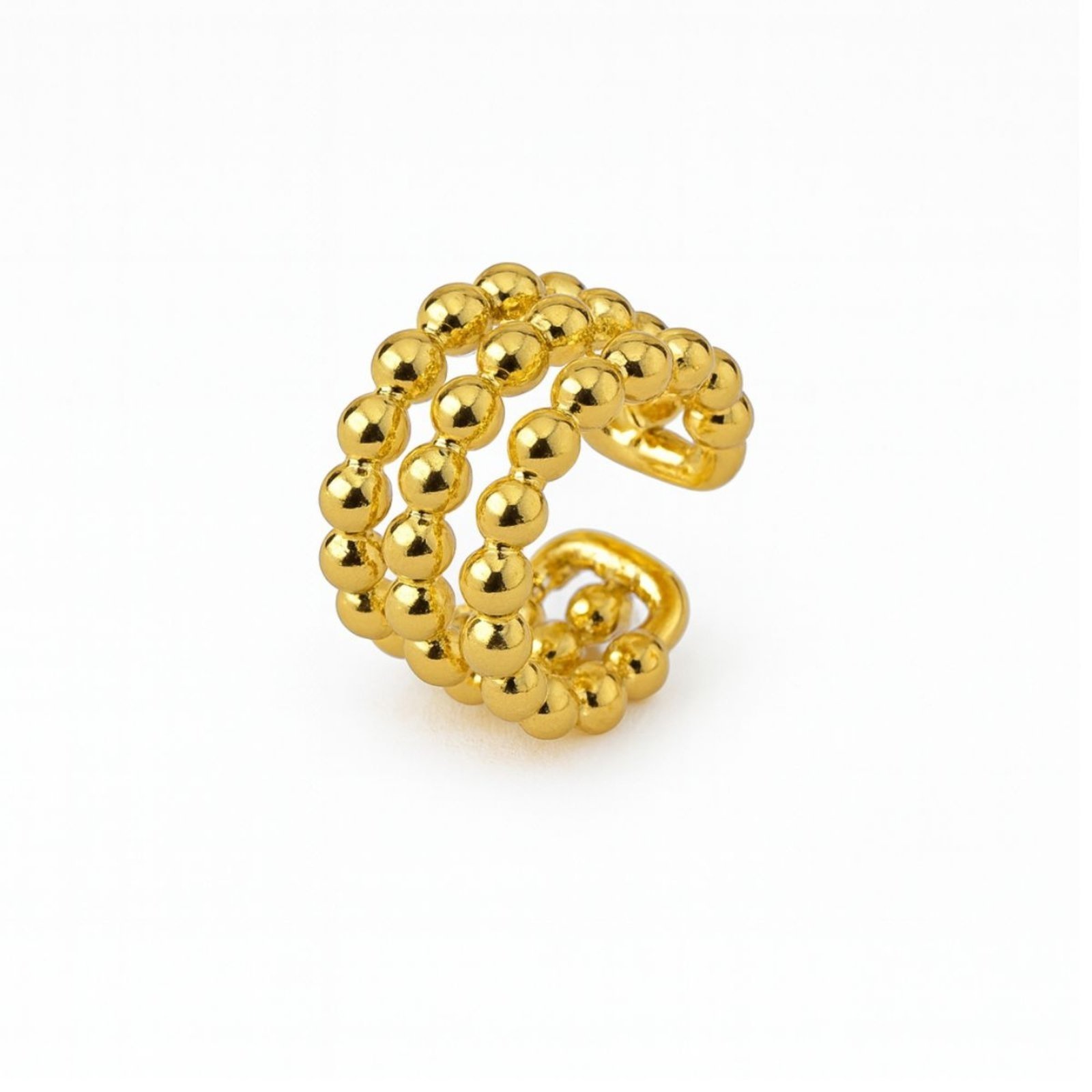 Piercing Vih Triny Banhado a Ouro Encaixe