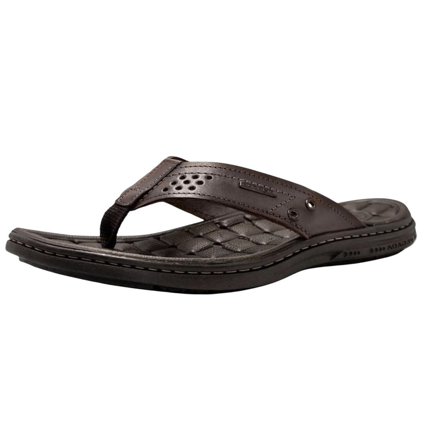 Chinelo de Dedo Masculino Couro Conforto Dia a Dia Pegada