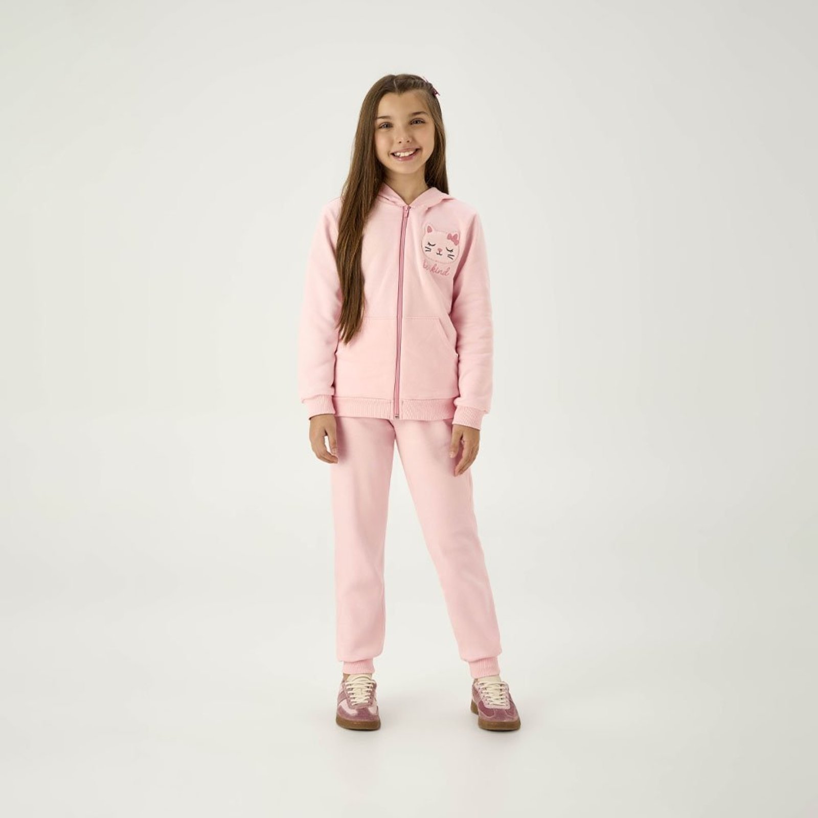 Infantil - Conjunto Rosa Pulla Bulla Menina - 55345-11