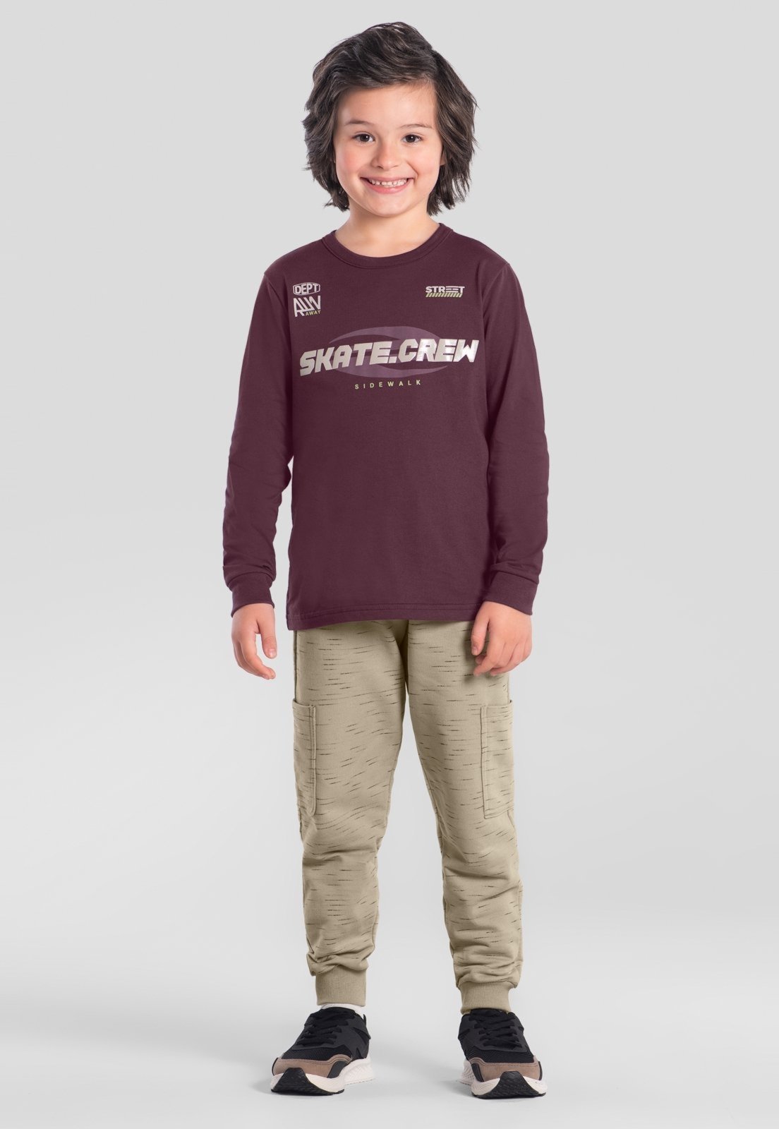 Infantil - Conjunto menino em moletinho flamê Brandili