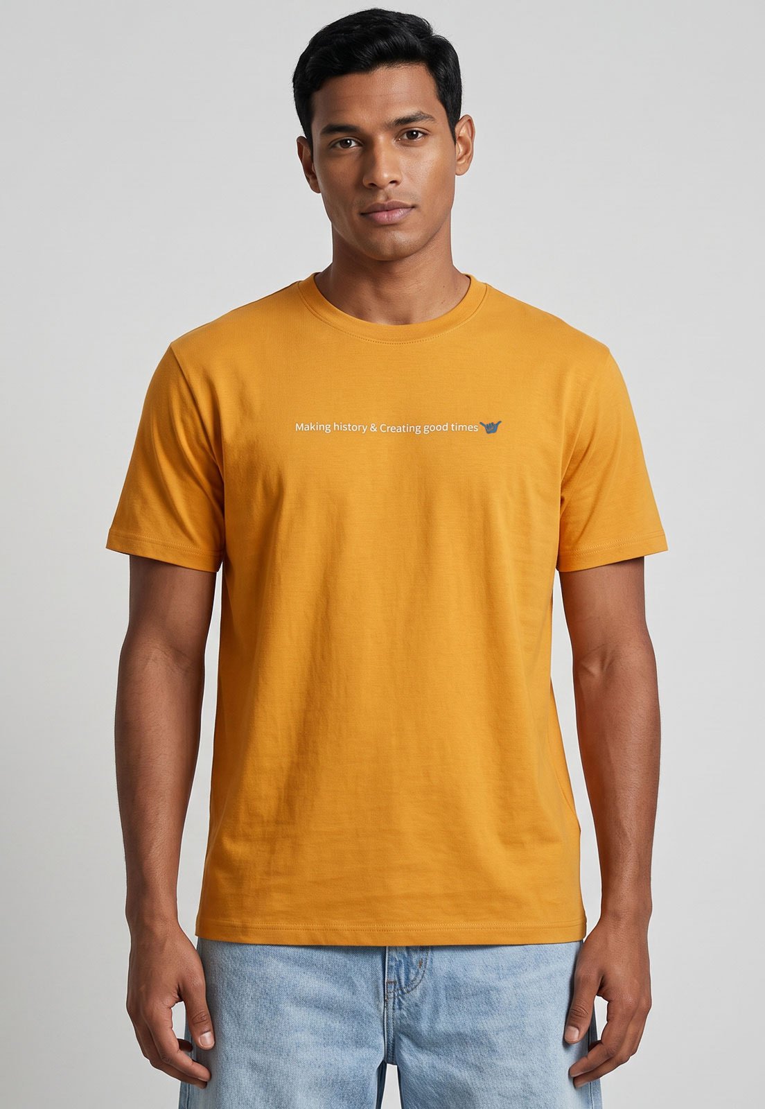 Camiseta Masculina Hang Loose Silk Goodtimes Mostarda