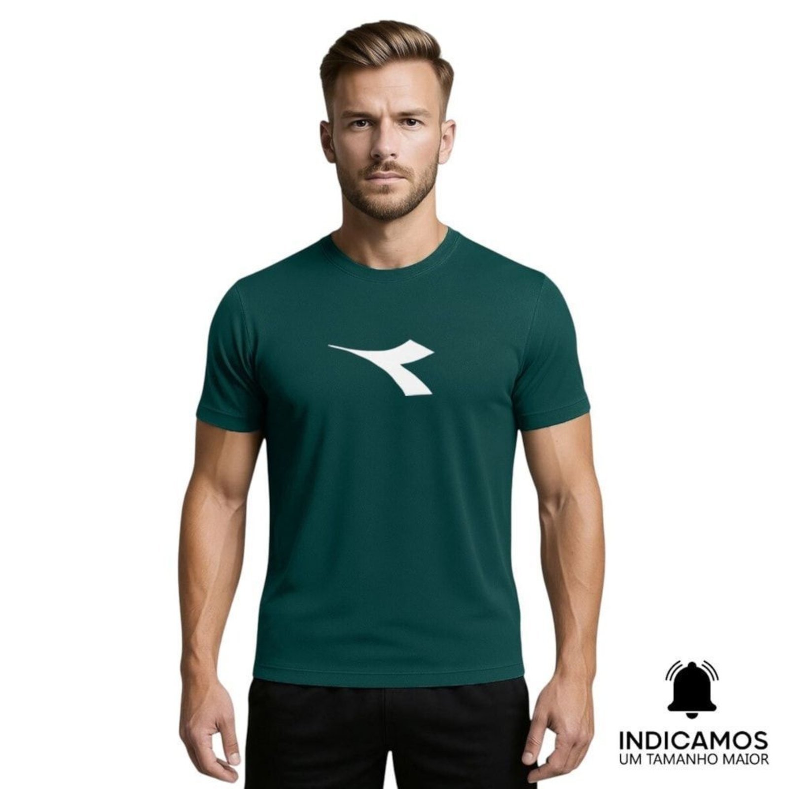 Camiseta Diadora Big Logo Masculina - Verde - diadora