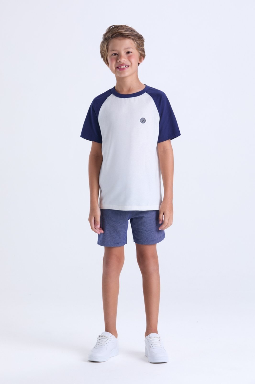 Infantil – Conjunto Masculino de Verão Raglan