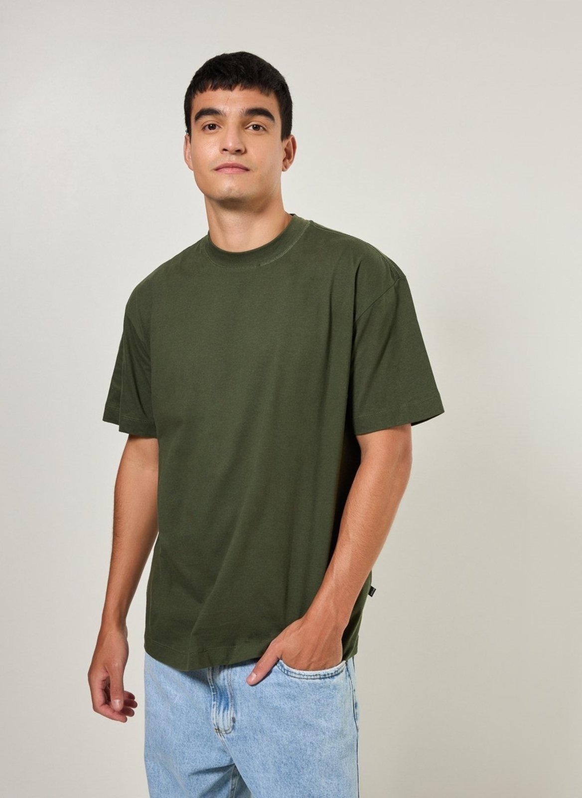 Camiseta Manga Curta Oversized Lisa