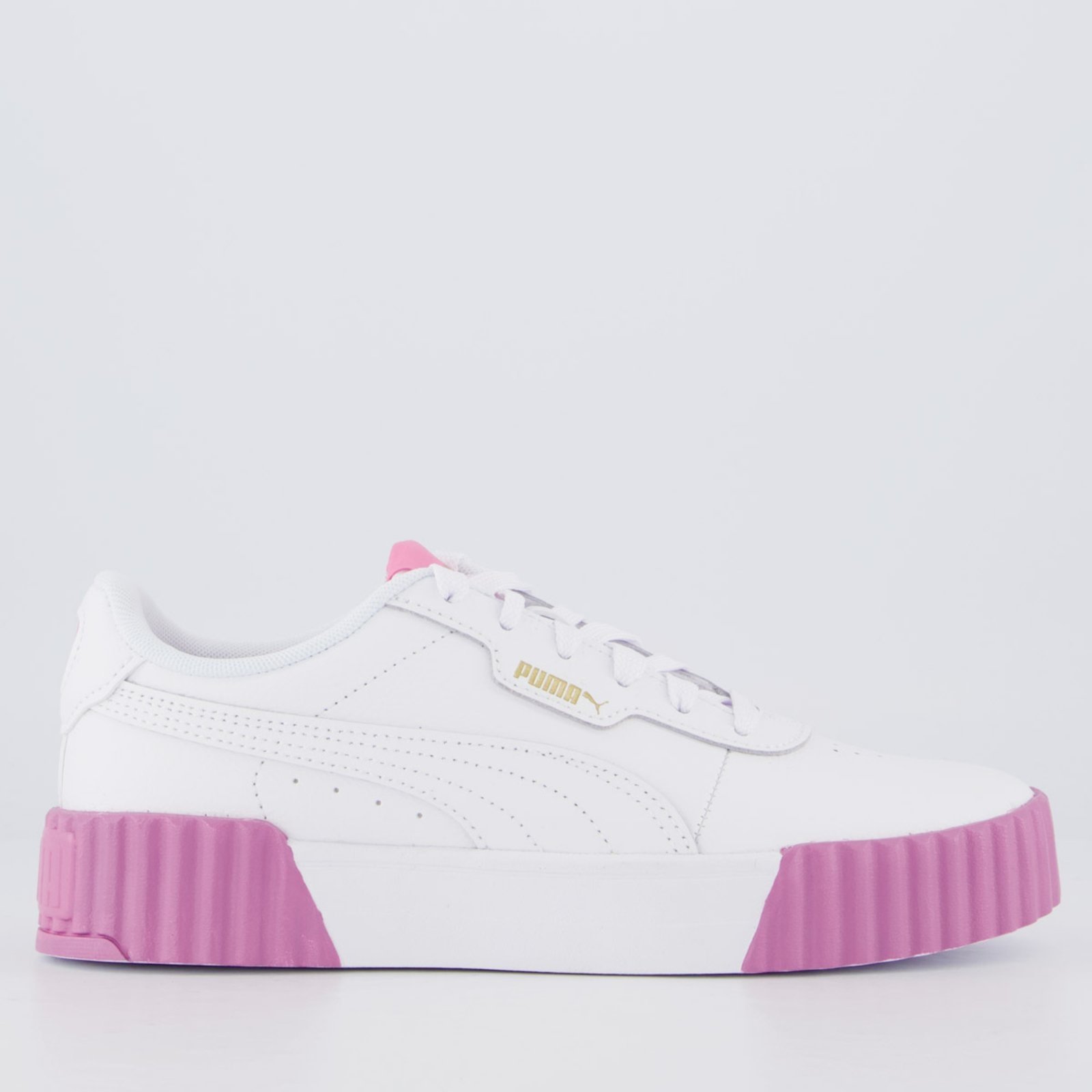 Tênis Puma Carina 3.0 Feminino Branco e Rosa II