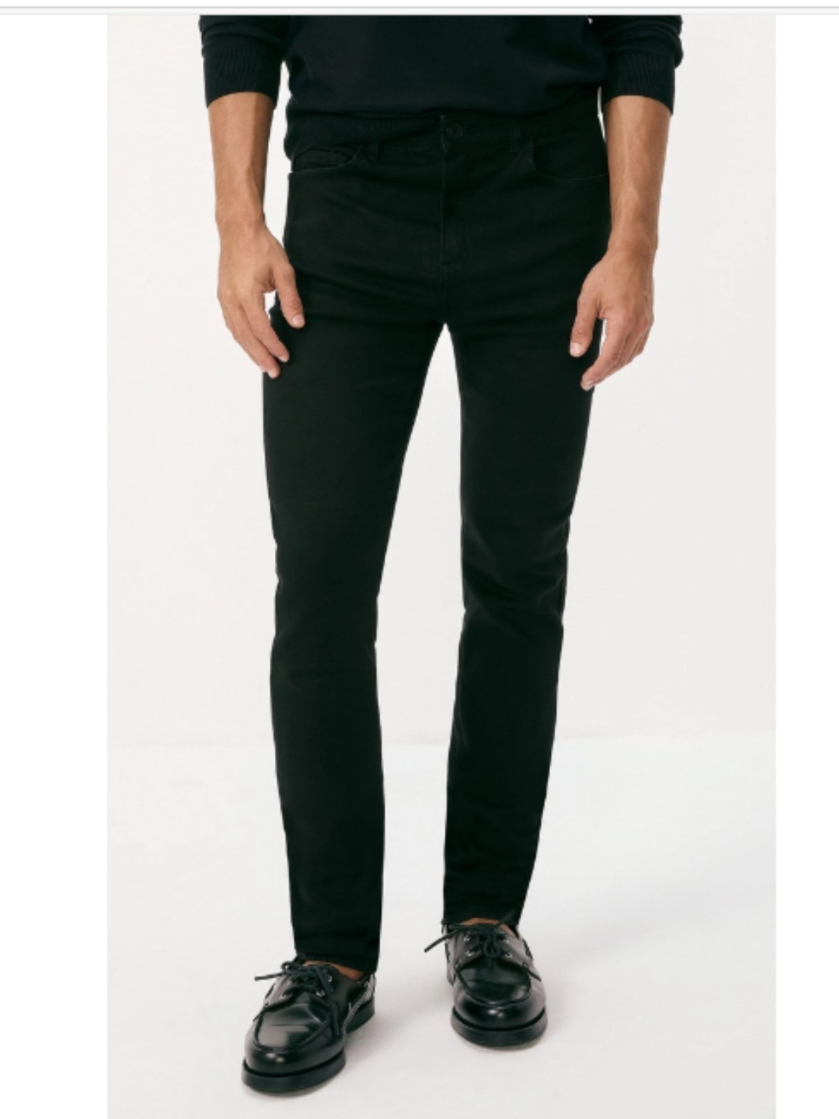 Vista 3 Calça Preta Jeans Masculina Versatti Tradicional Berlim Versatti Jeans preto Versatti Jeans preto