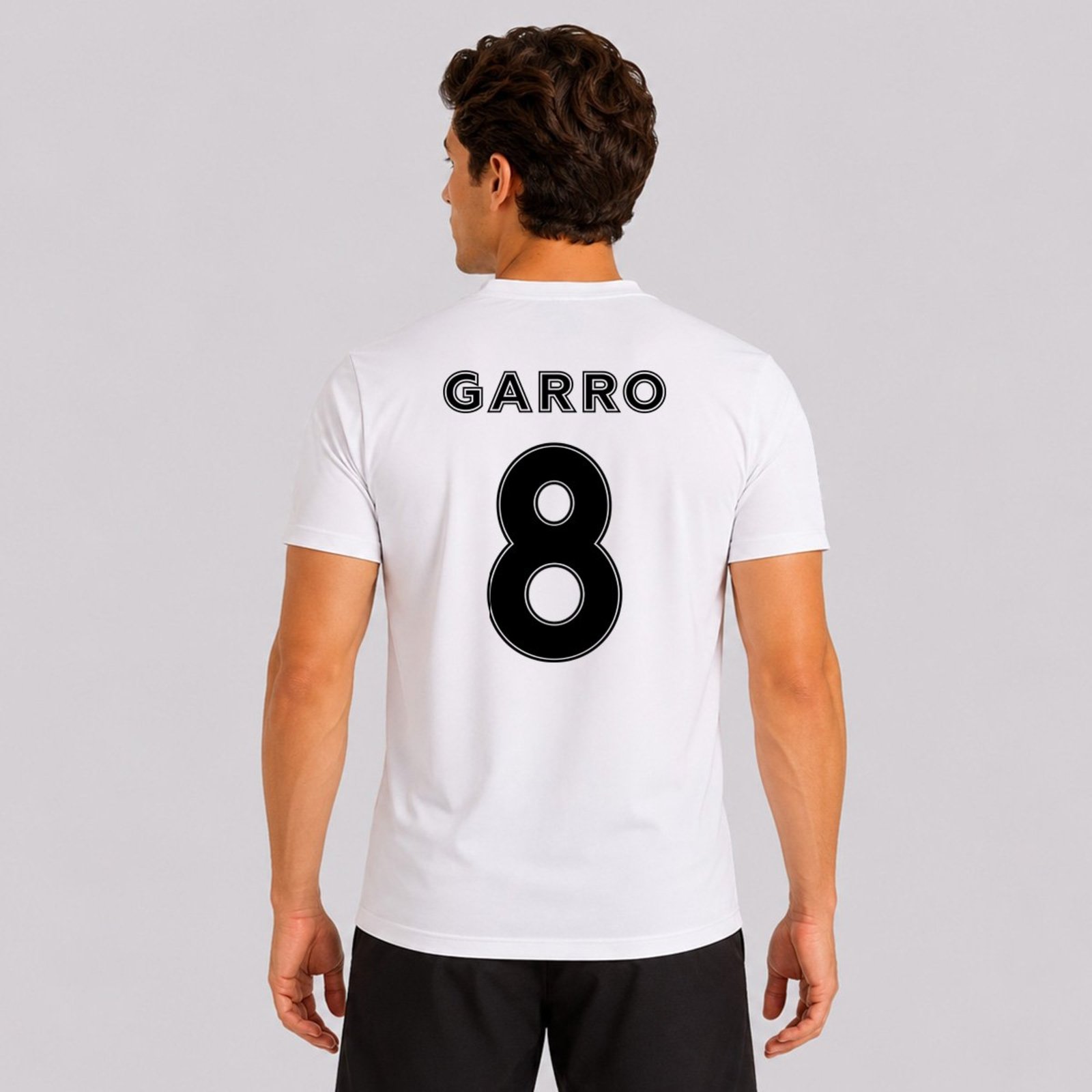 Camisa Corinthians Brasão Dry Branca 8 Garro