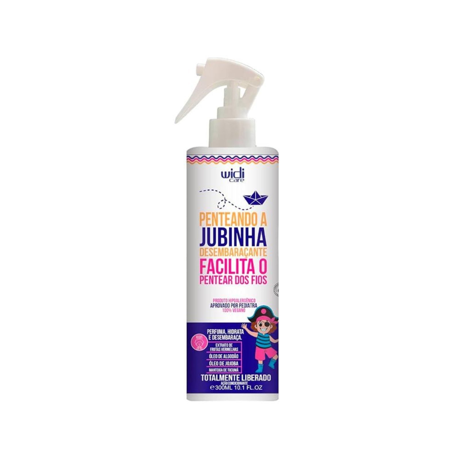 Widi Care Penteando A Jubinha Spray Desembaraçante Facilita O Pentear Dos Fios Leave-In 300Ml
