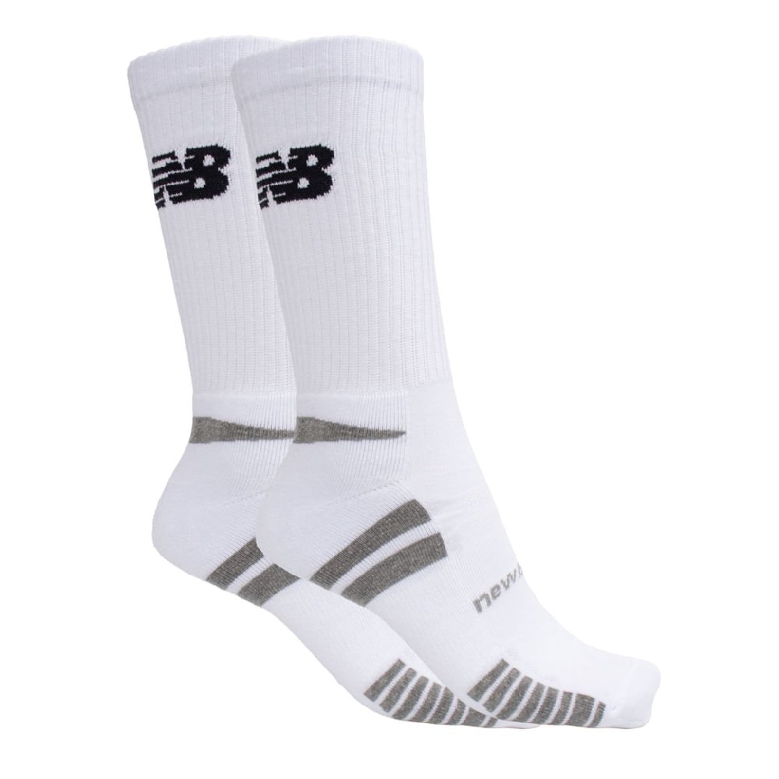 Vista 2 Meia Unissex New Balance Kit 3 NB74A Cinza/Preto New Balance branco