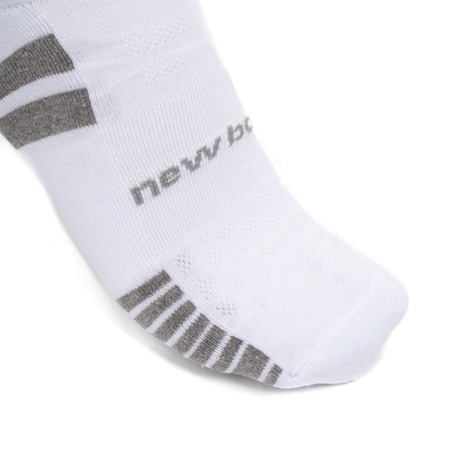 Vista 3 Meia Unissex New Balance Kit 3 NB74A Cinza/Preto New Balance branco