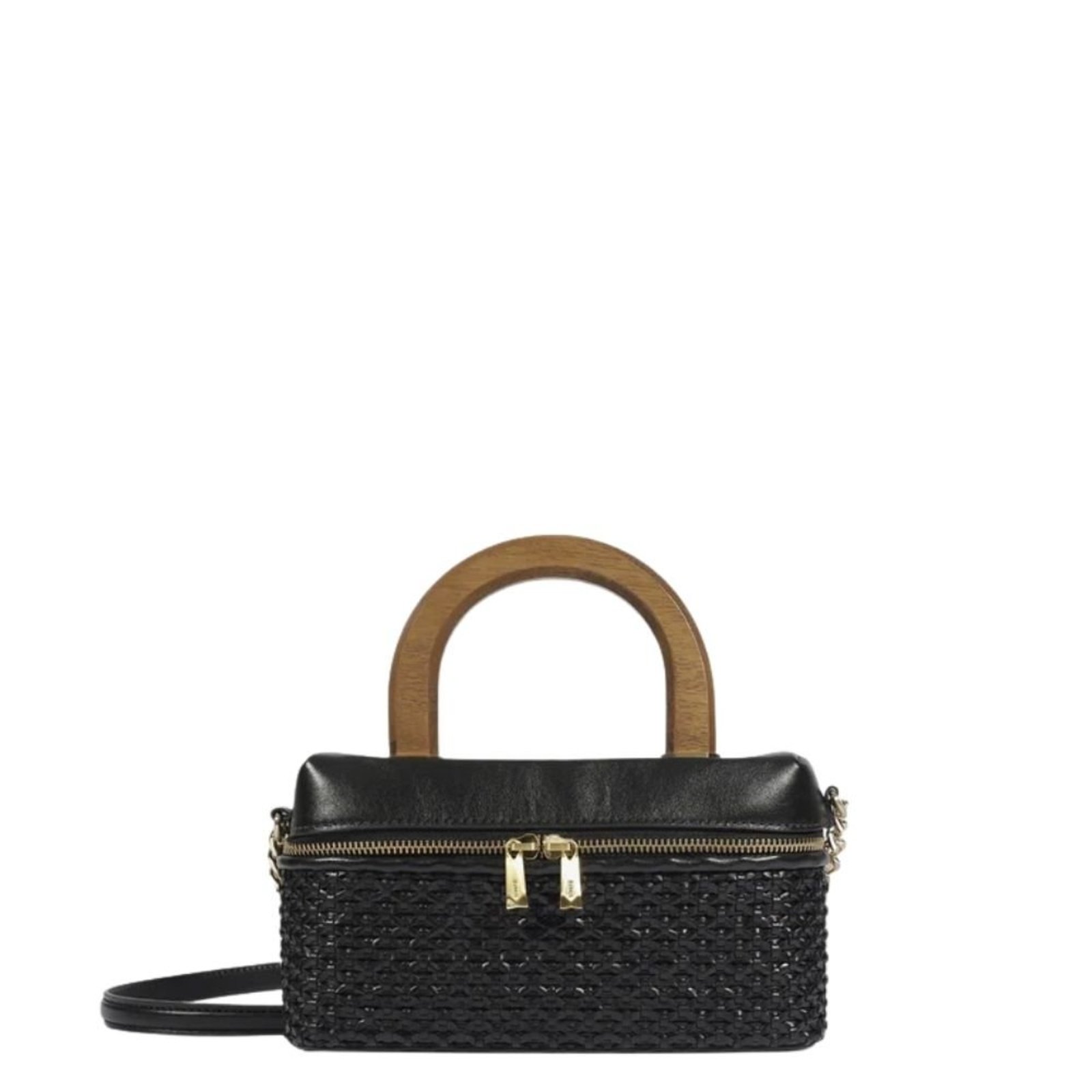 Bolsa Schutz Satchel Vanity Média Preto