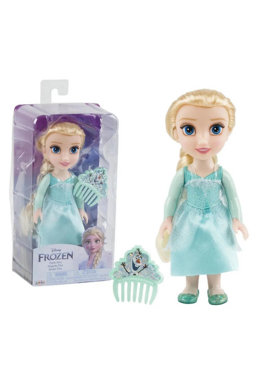Infantil - Boneca Princesas Frozen Elza Articulada com pente Luxo Disney