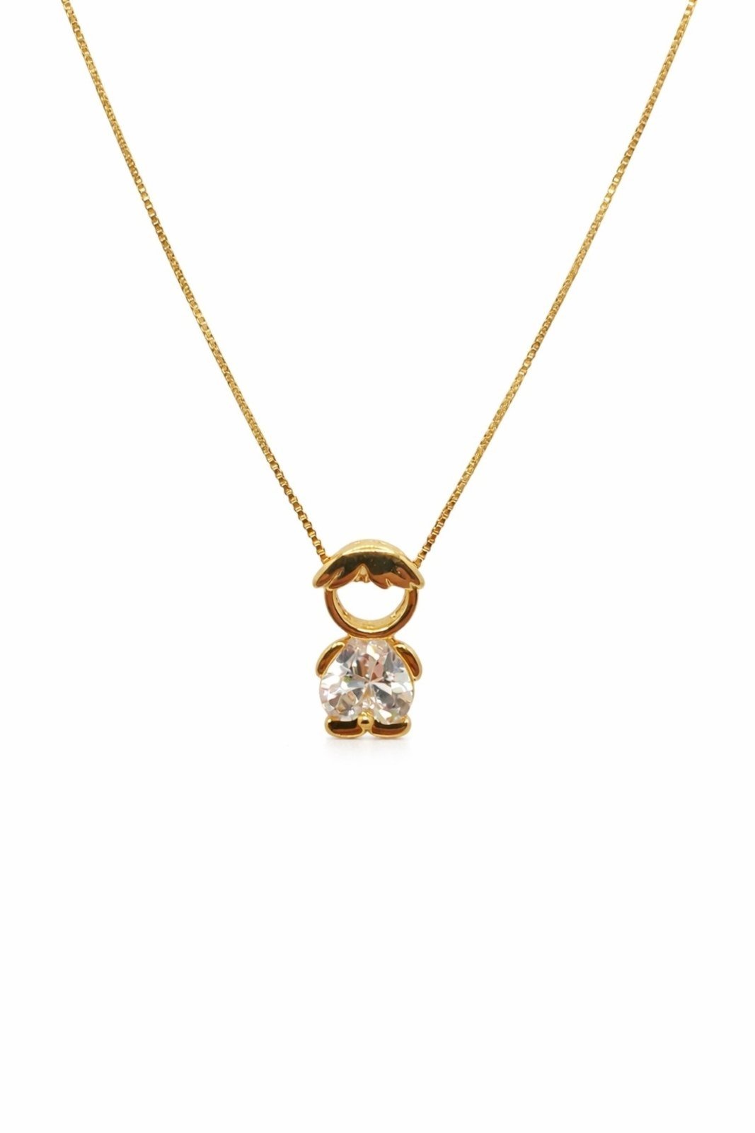 Gargantilha Menino Banhada a Ouro 18k