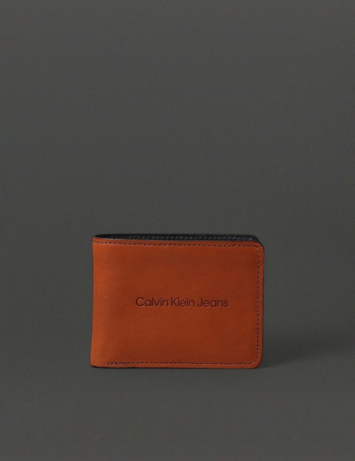 Vista 2 Carteira Masculina Básica Calvin Klein Jeans - Havana caramelo Calvin Klein Jeans caramelo